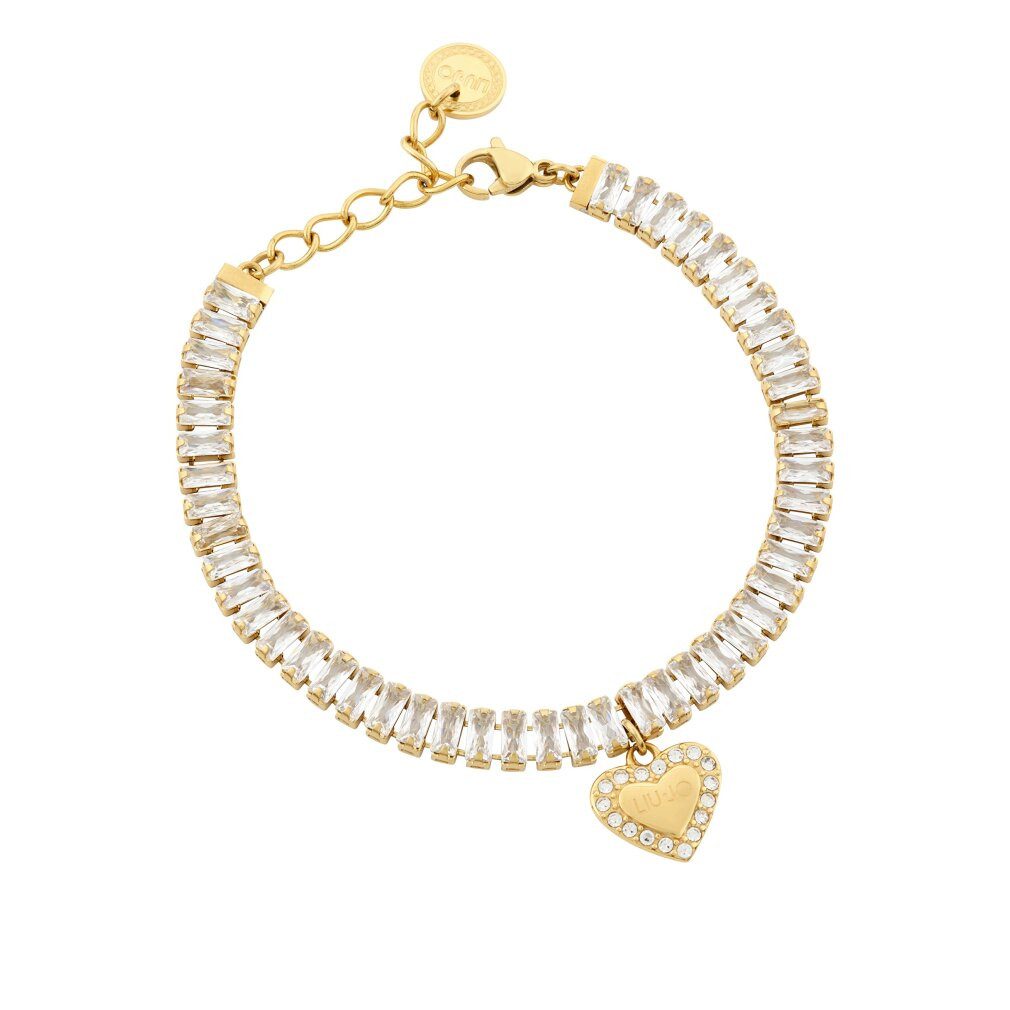 Liu Jo Armband Okouzlující pozlacený náramek s krystaly Brilliant LJ1824