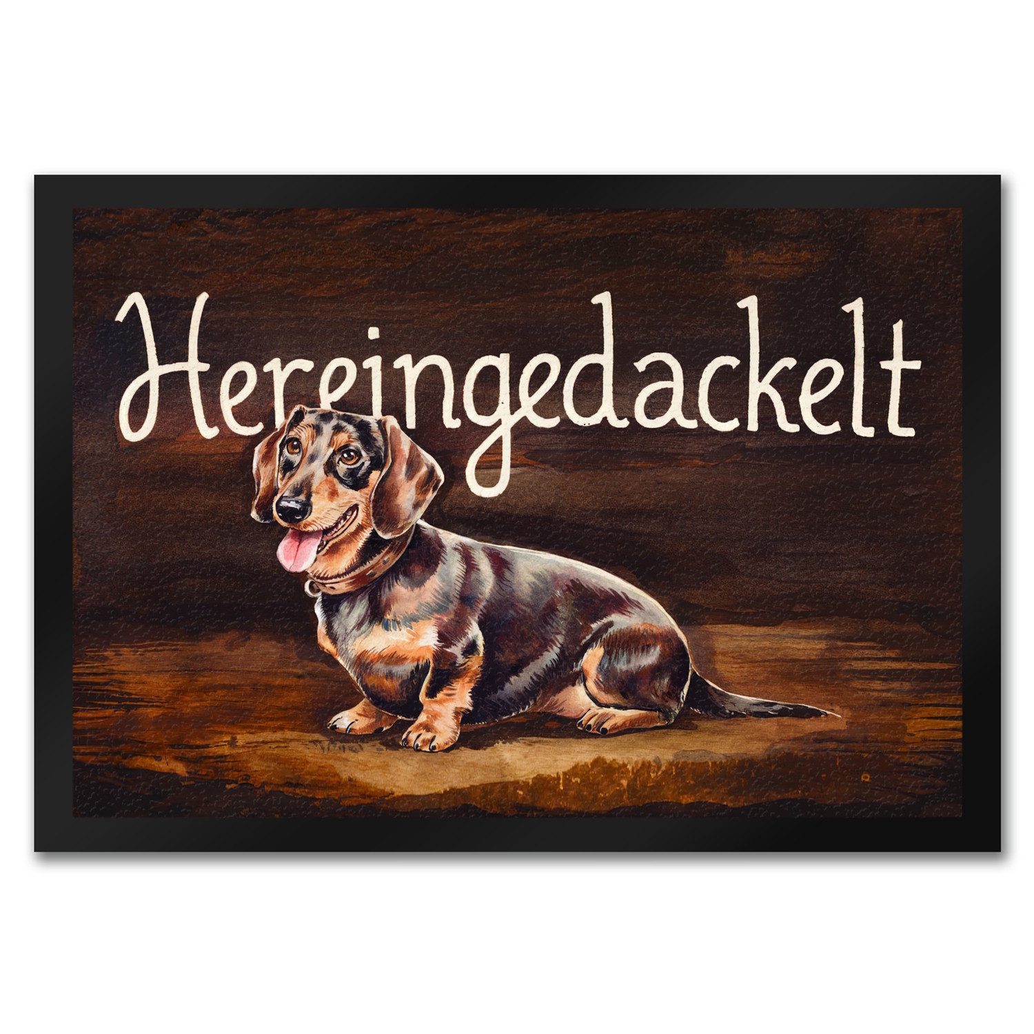 speecheese Fußmatte Hereingedackelt Fußmatte in 35x50 cm mit Dackel günstig online kaufen