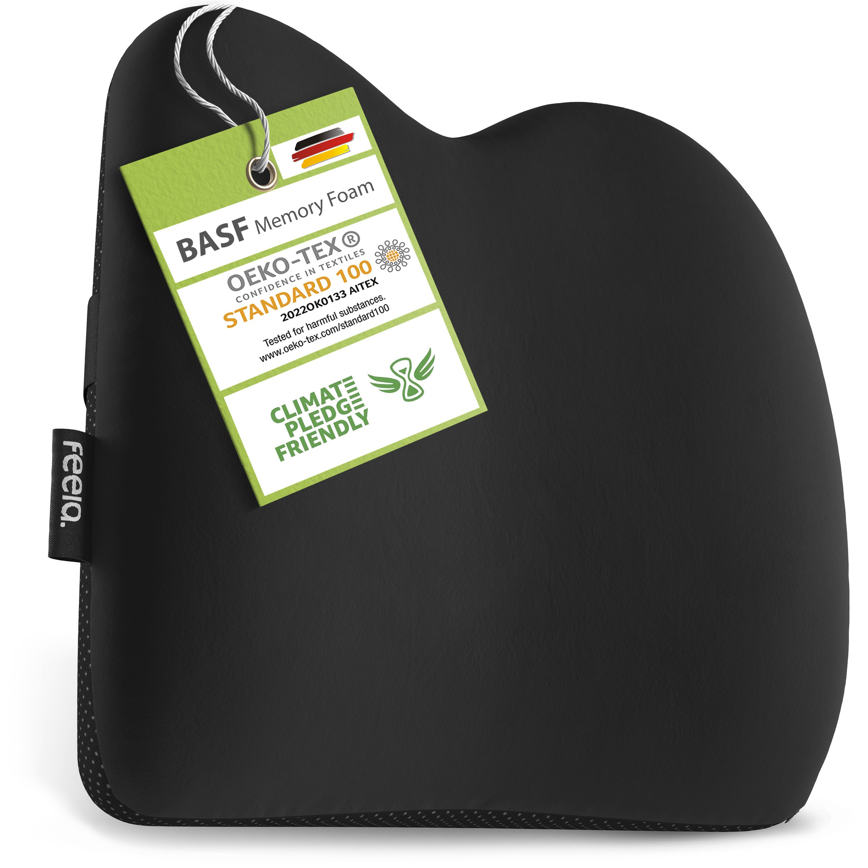 feela Sitzkissen Ergonomisches Kissen fürs Auto – Rückenstütze für gesundes Sitzen, Mehr Komfort auf langen Fahrten – entlastet Rücken & …