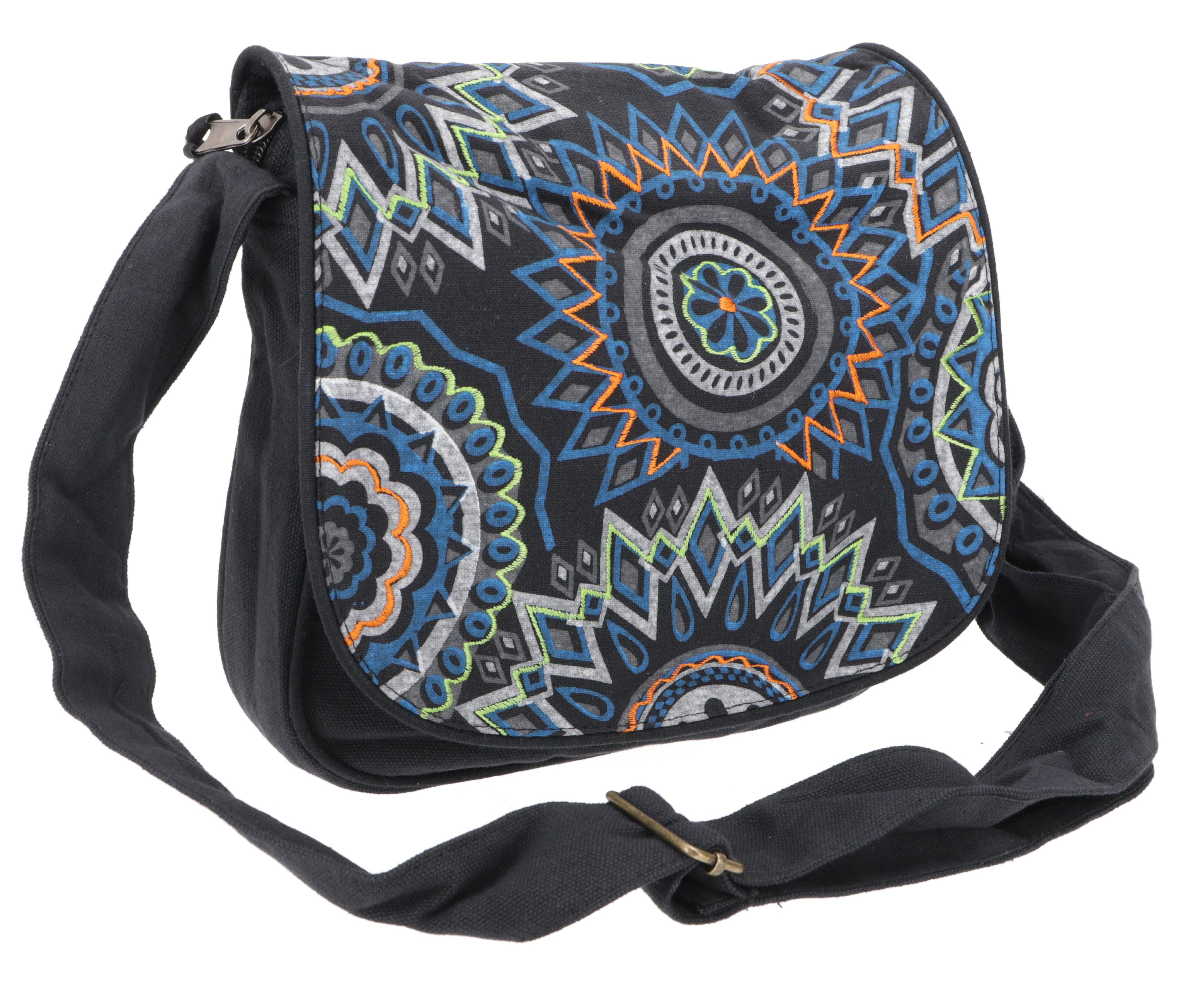 Guru-Shop Schultertasche Schultertasche aus Nepal, bestickte günstig online kaufen