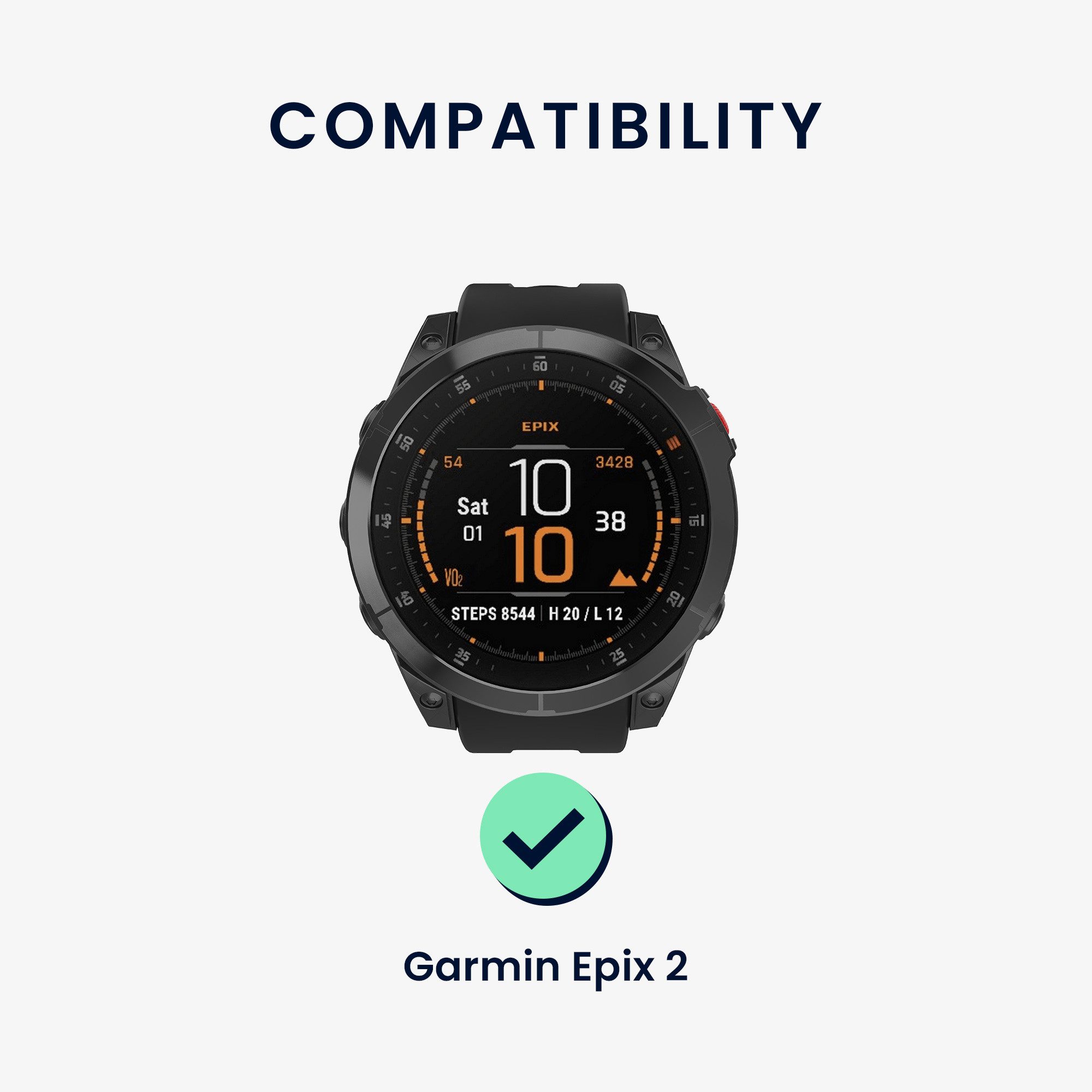 kwmobile Uhrenarmband für Garmin Epix 2 / Instinct 2 / Instinct 3 45mm / Fenix Smartwatch, 1-tlg., Ersatzarmband für Fitnesstracker - Wechselarmband Smartwatch