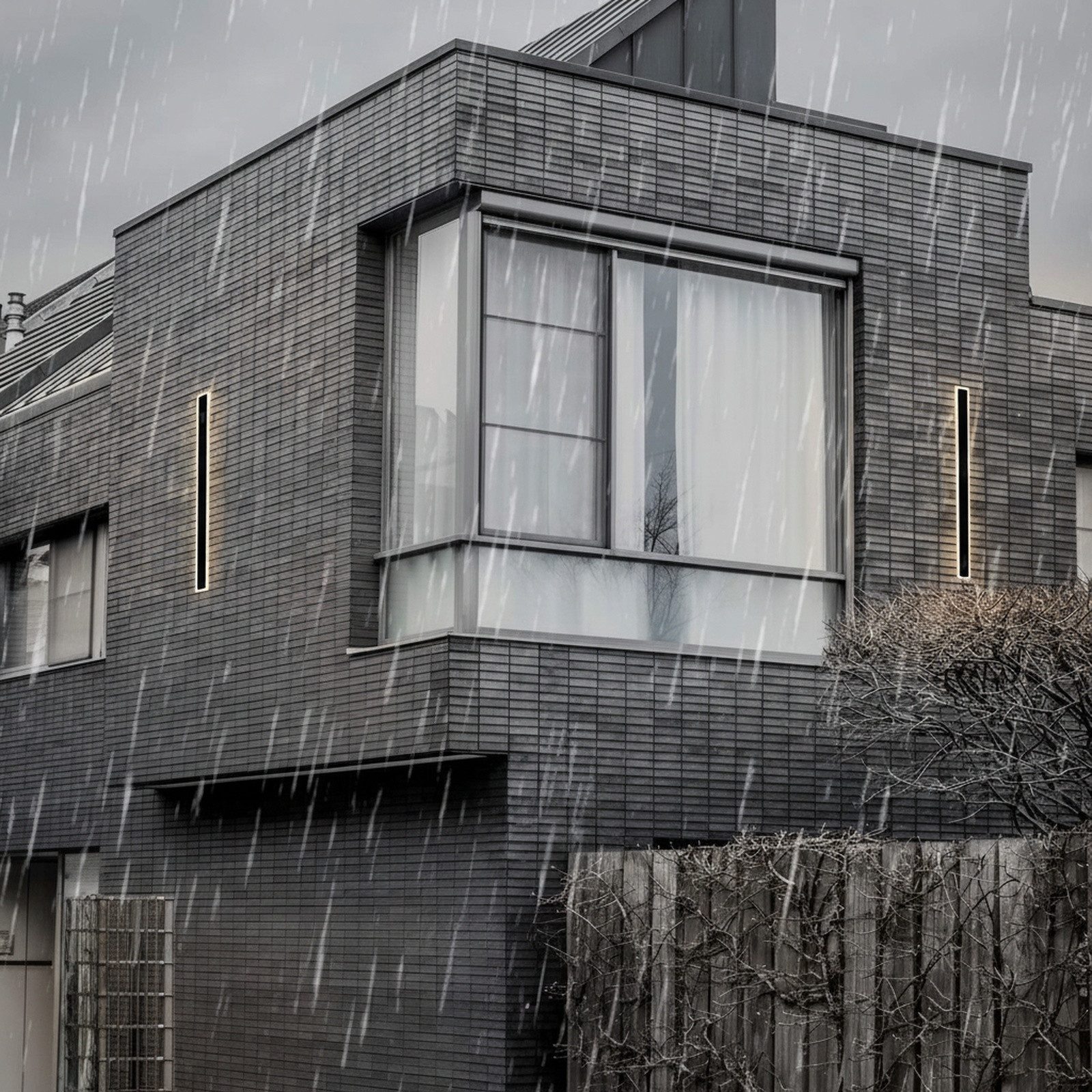 Nettlife LED Wandleuchte Modern Außenlampe 3000K aus Acryl Innen Outdoor, L günstig online kaufen