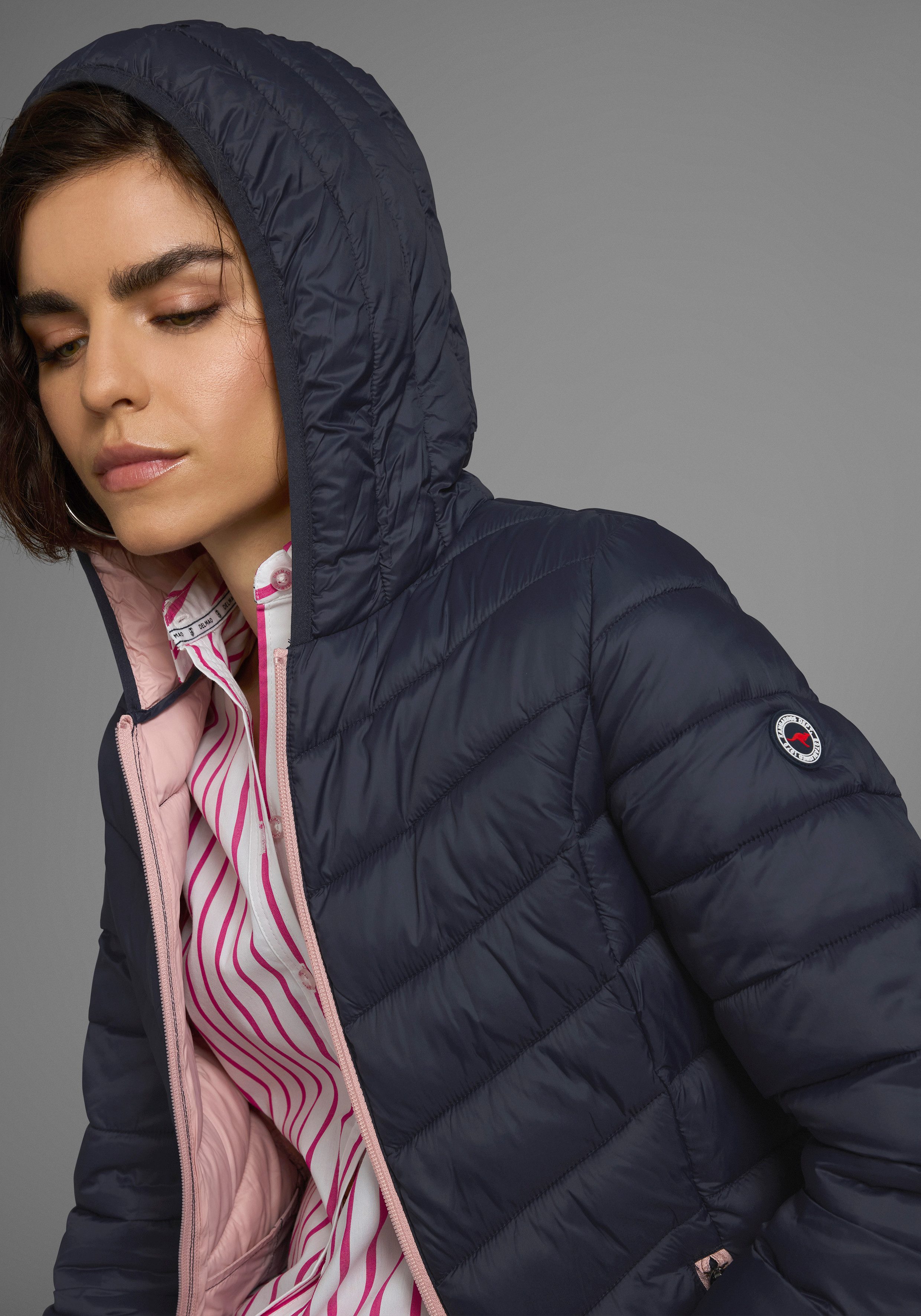 KangaROOS Steppjacke mit kontrastfarbenen Details
