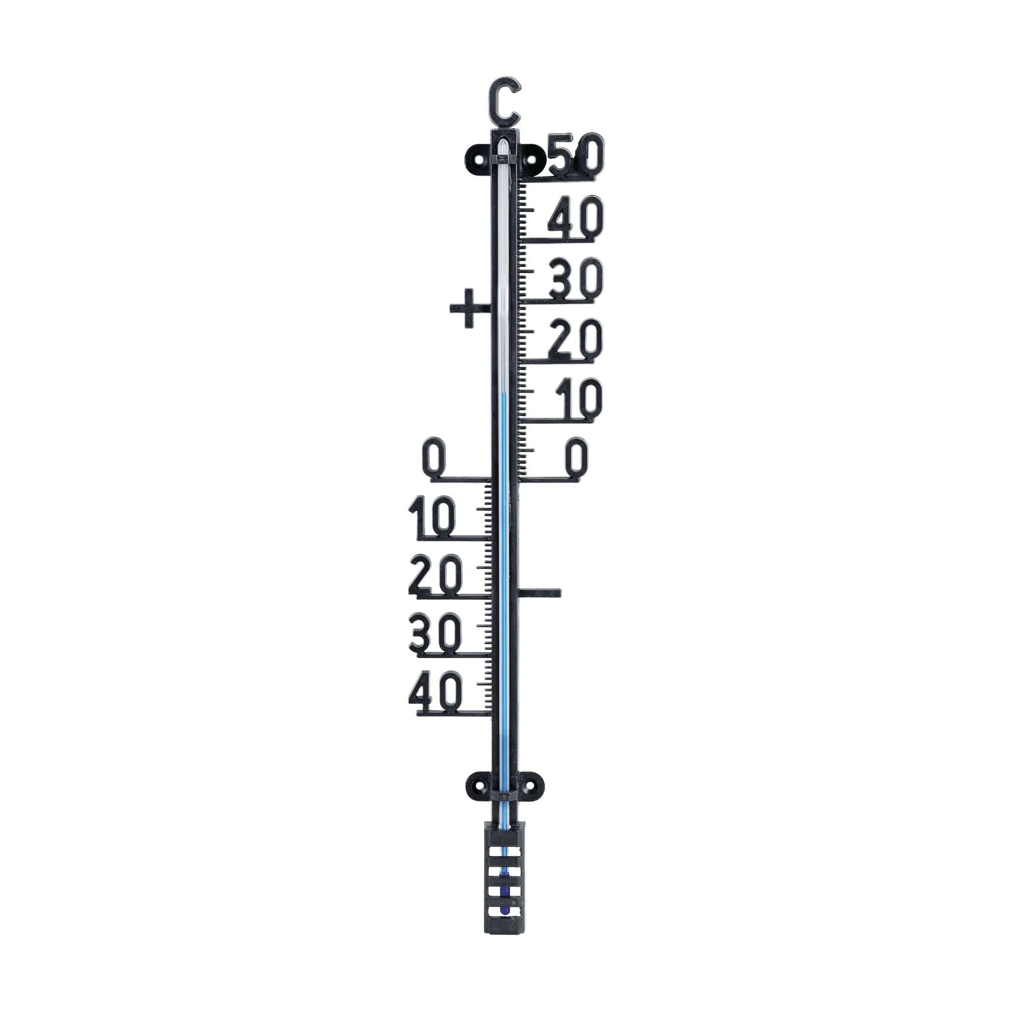 BENSON Raumthermometer Thermometer Innenthermometer Außenthermometer,  Balkon, Innen, Außen, Metall, Groß, XL
