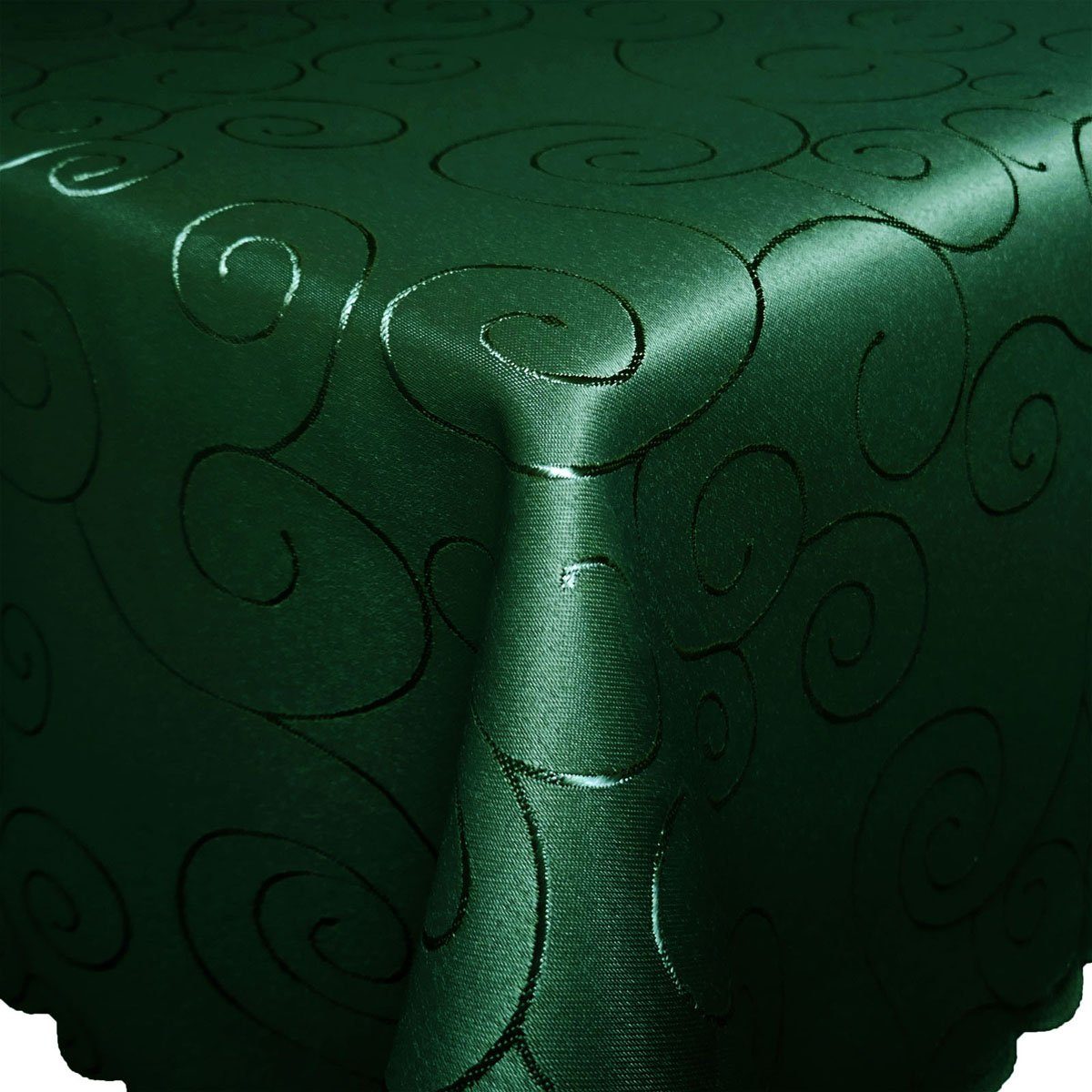 Bronze Tischdecke Ornamente ECKIG Tischdecke Seidenglanz günstig online kaufen