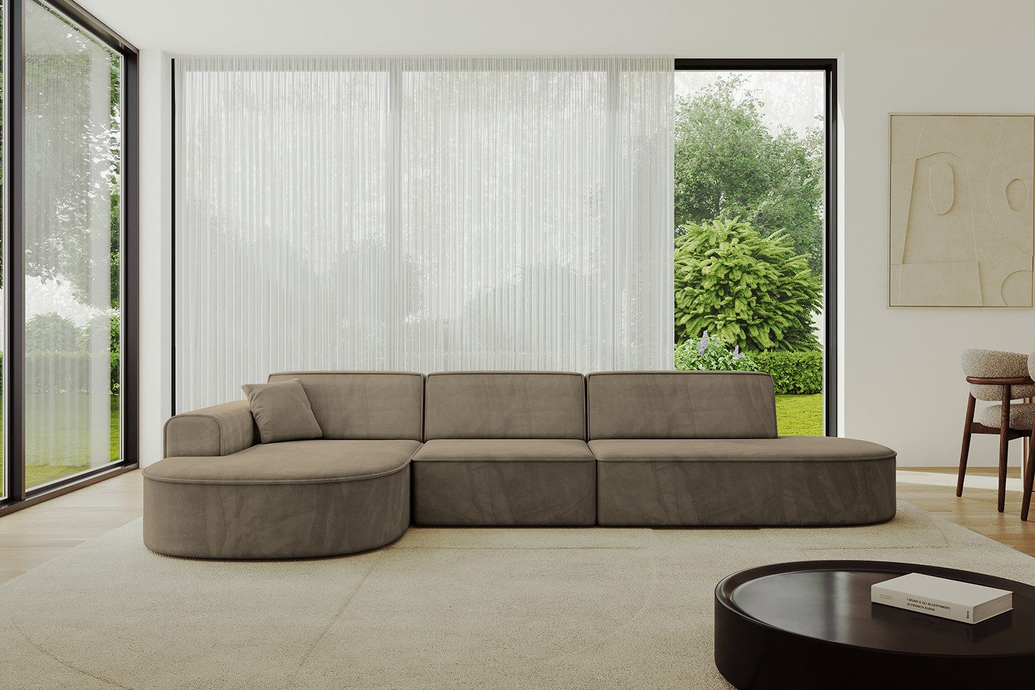 ALTDECOR Ecksofa MARI-L2, Sofa Praktische Bequeme Funktionsecke Couch L-Form Eckcouch, Corner Sofa L-Form Vielseitige Sofa Wohnlandschaft Wohnzimmer