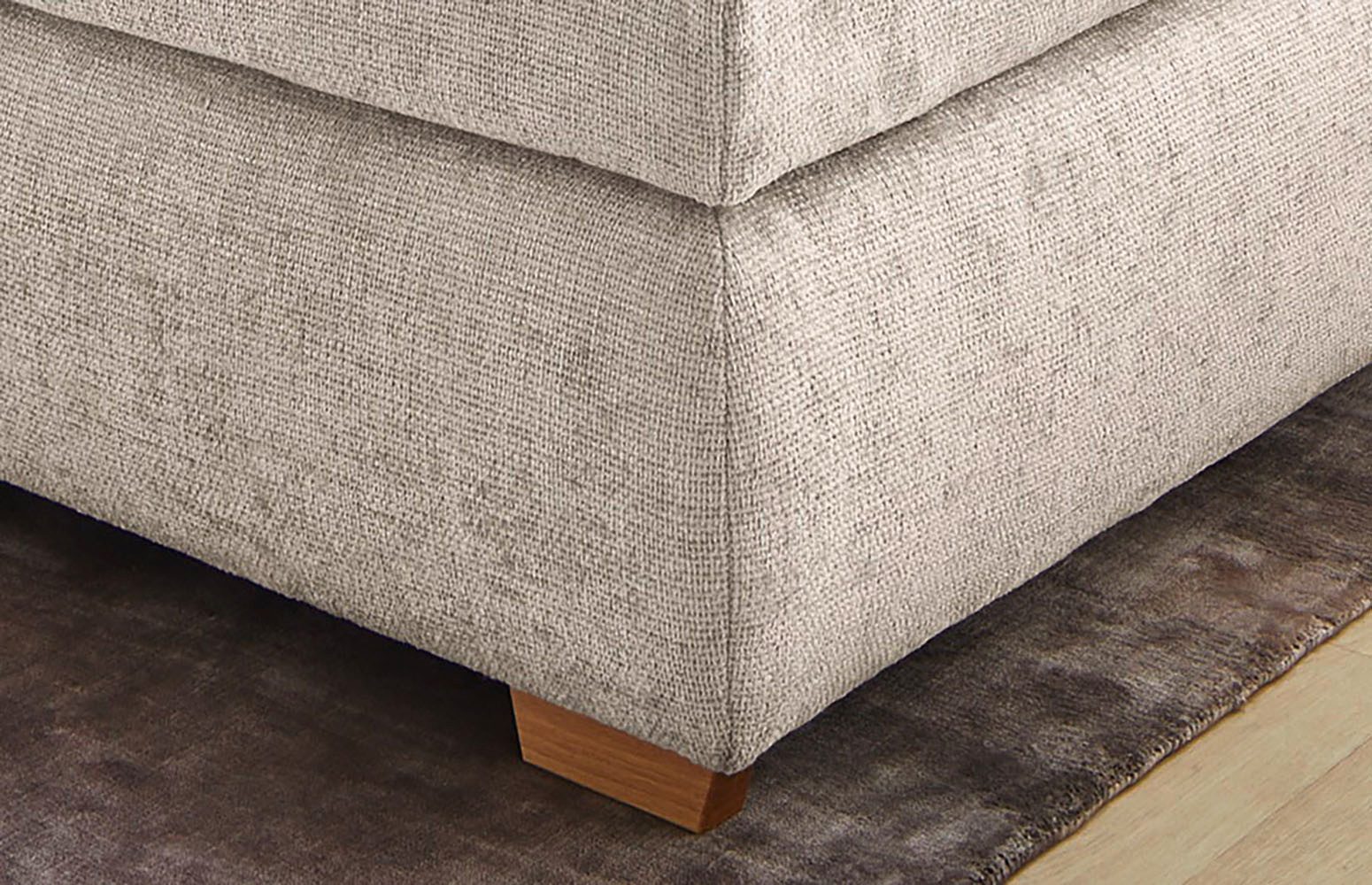 Jockenhöfer Gruppe Boxspringbett Valentina in der Breite 180cm, beige, extra dickes Kopfteil mit Keder, 7-Zonen-TTFK-Matratzen, Visco-Topper, verschiedene Härte – Bild 4 von 5
