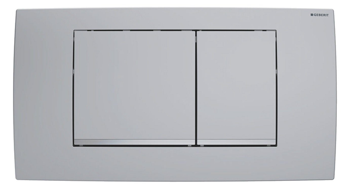 GEBERIT Betätigungsplatte GE Twinline30 BetPl.für 2-Mengen-Sp mattchrom-lackiert easy-to-clean,2- Mengen Spülung, chrommatt