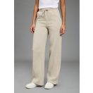KangaROOS Palazzohose weite Hose, mit Bindeband am Bund, mit Schlitzen am Beinabschluss