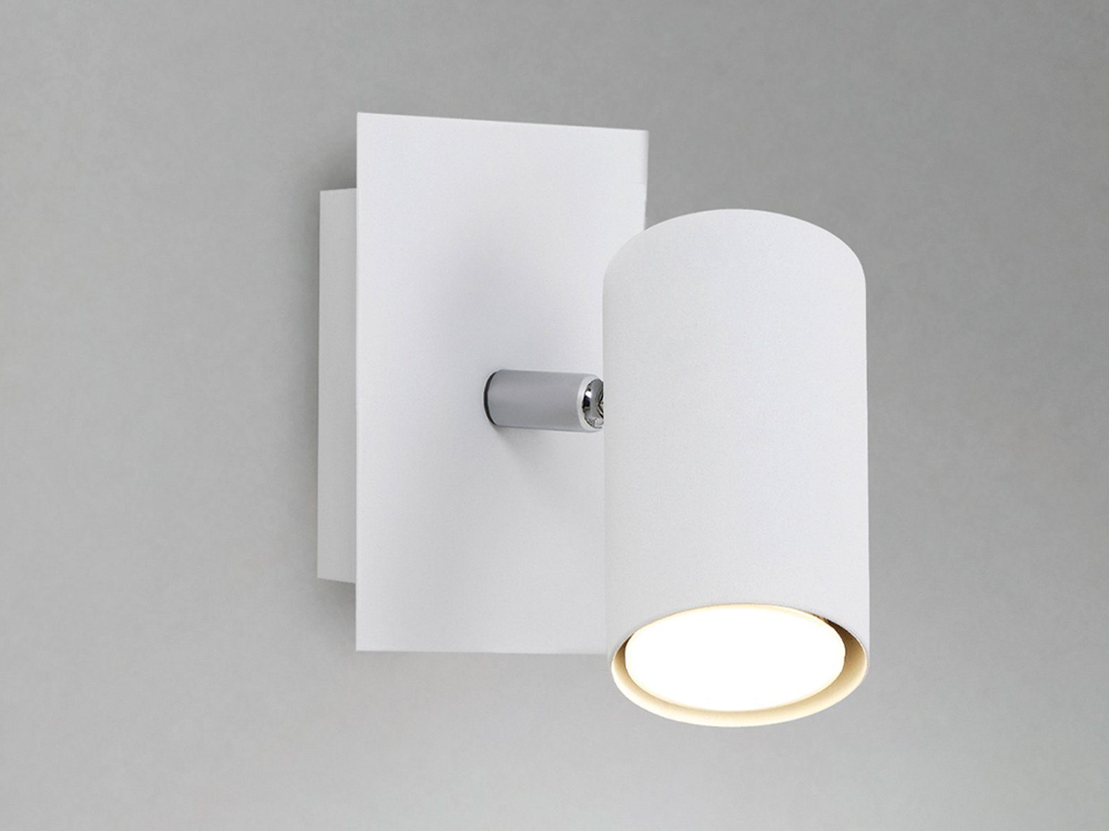 TRIO Leuchten LED Wandstrahler, Dimmfunktion, LED wechselbar, Warmweiß, innen kleine Lese-lampe Bett, Lichtspots Wand Treppenhaus, Höhe 15cm