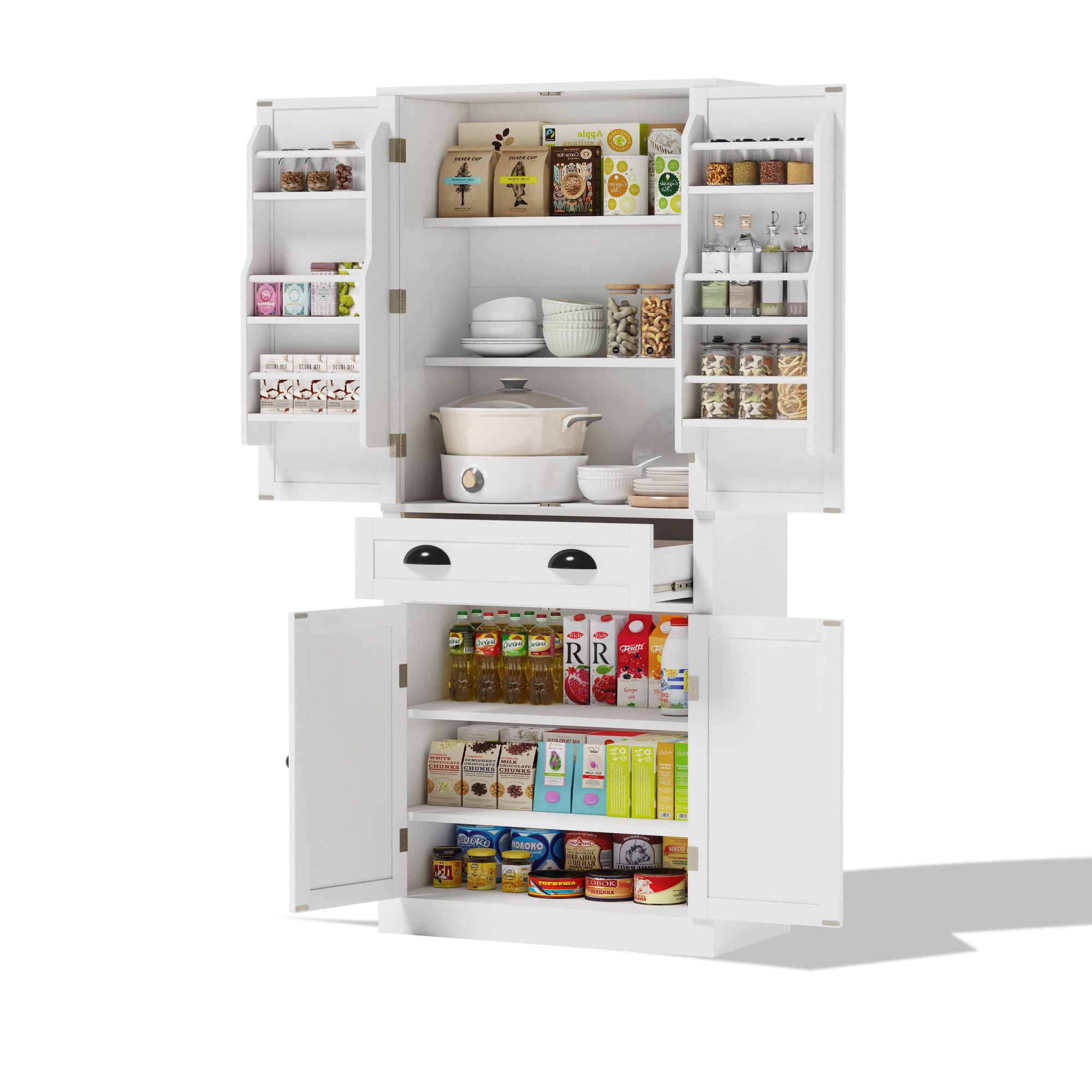 MODFU Hochschrank Multifunktionales,Sideboard (182 cm Hochschrank günstig online kaufen