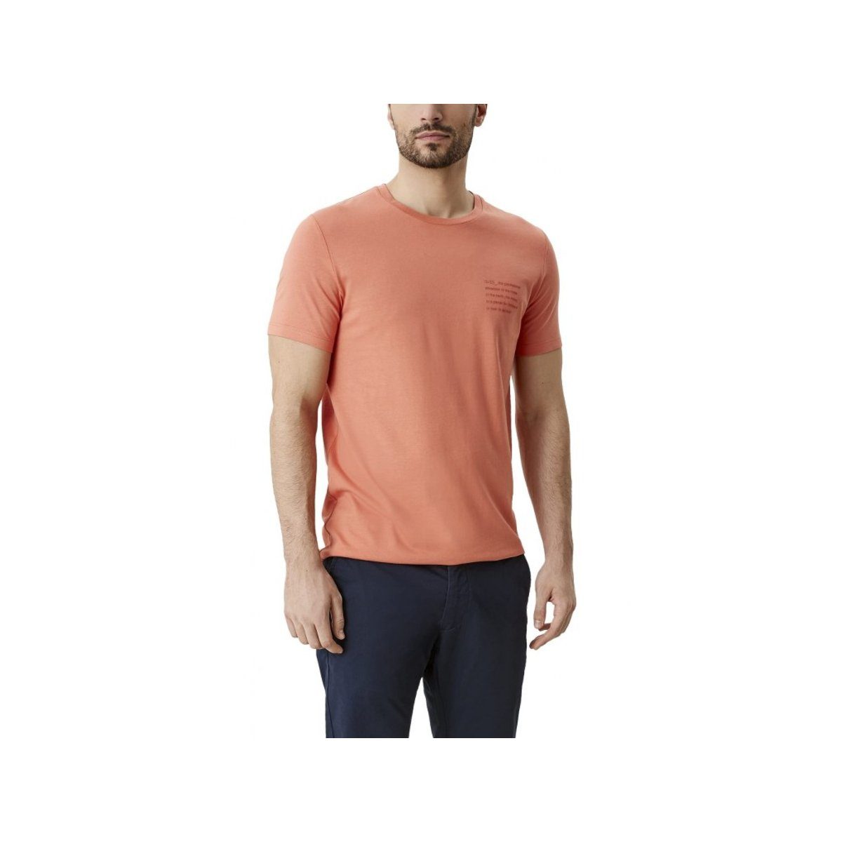 s.Oliver T-Shirt orange regular fit (1-tlg)
