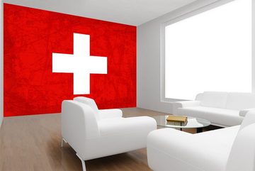 WandbilderXXL Fototapete Schweiz, glatt, Länderflaggen, Vliestapete, hochwertiger Digitaldruck, in verschiedenen Größen