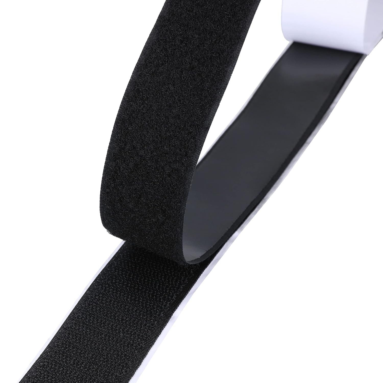 mumbi Klettband Klettband Selbstklebend Extra Stark Schwarz 0,5 m Klettverschluss 16mm – Bild 3 von 5