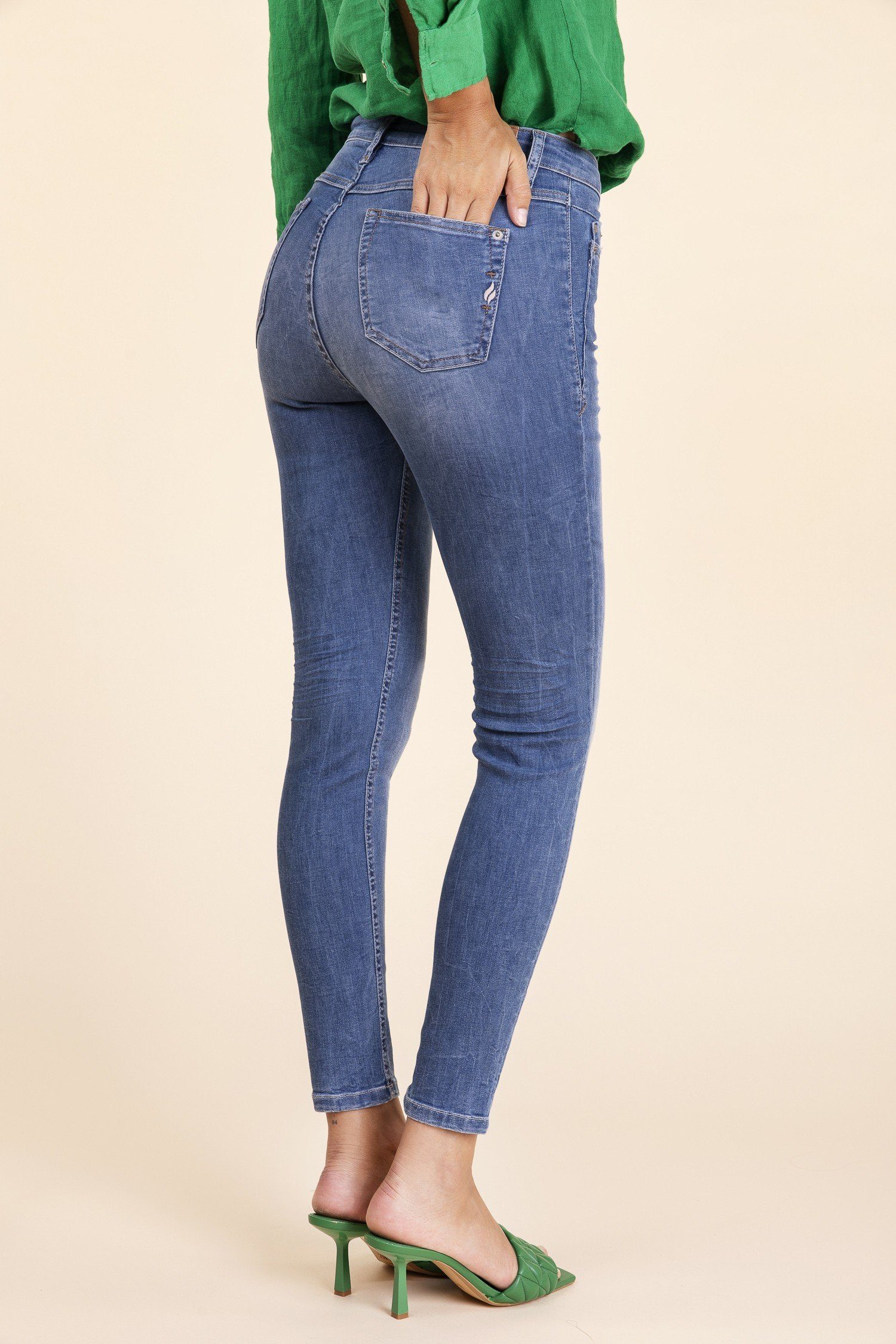 BLUE FIRE Stretch-Jeans BLUE FIRE LARA pacific 1136.234