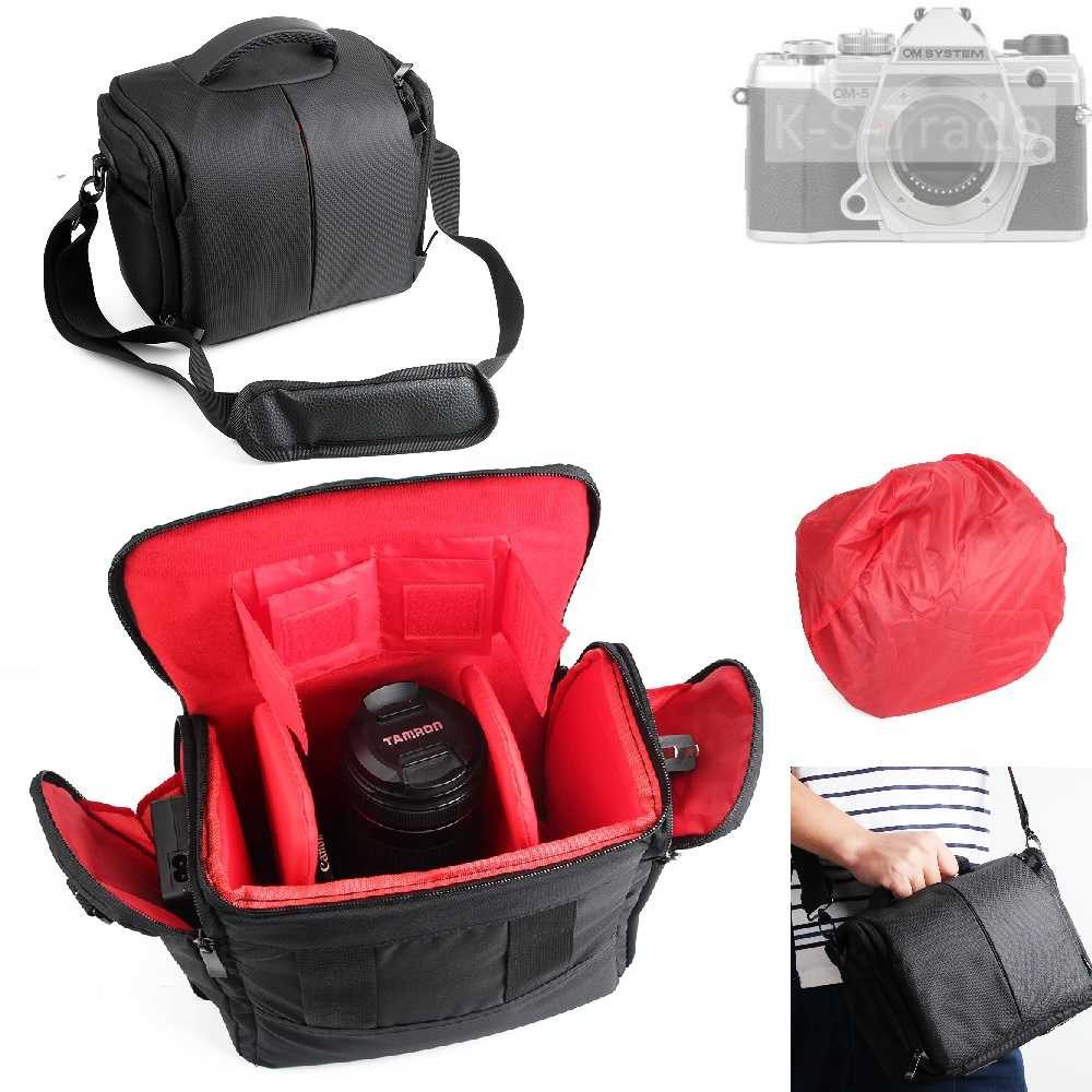 K-S-Trade Kameratasche für OM System OM-5, Kameratasche Fototasche Schultertasche Zubehör Tasche einteilbare