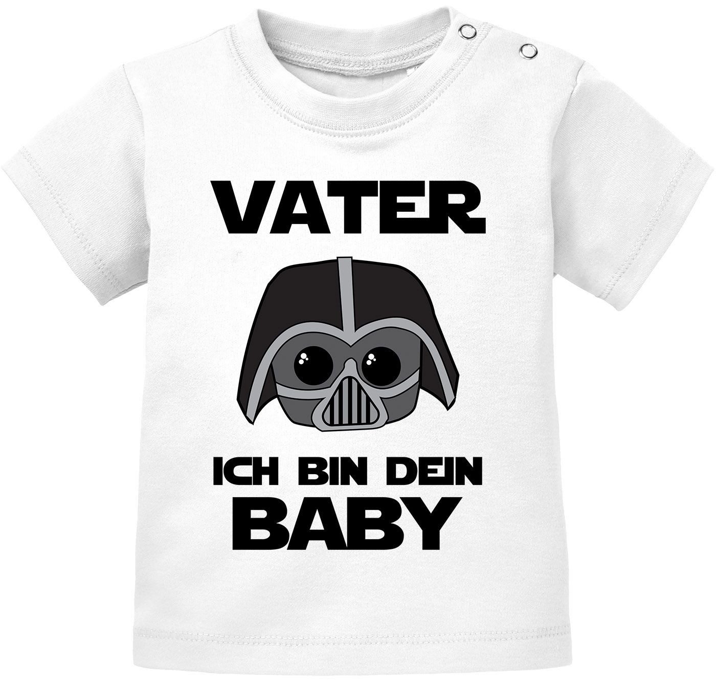 Print-Shirt Baby Kurzarm T-Shirt Vater ich bin dein Baby Babyshirt Bio Baumwolle
