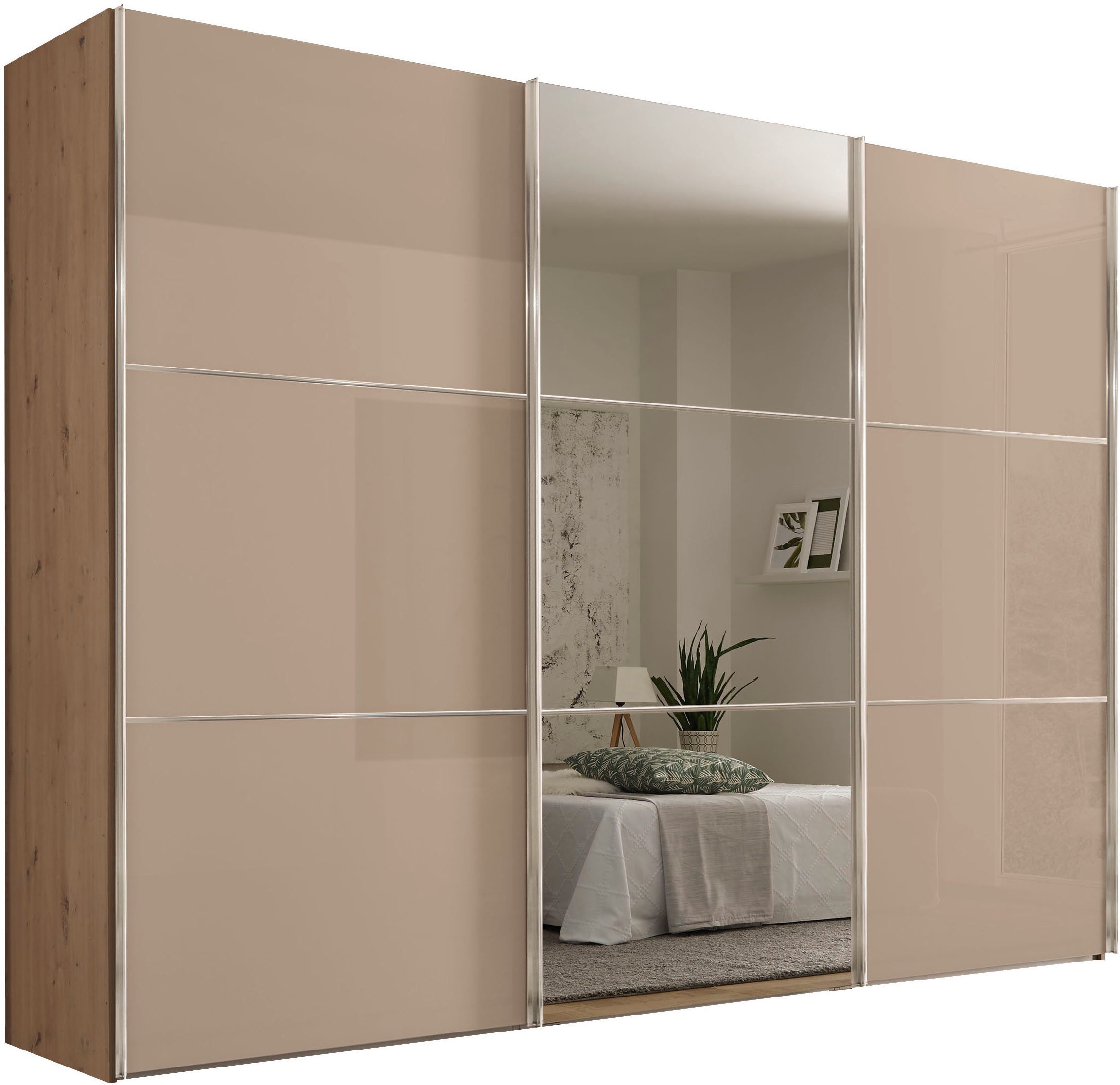STAUD Kleiderschrank Schwebetürenschrank Includo Glas