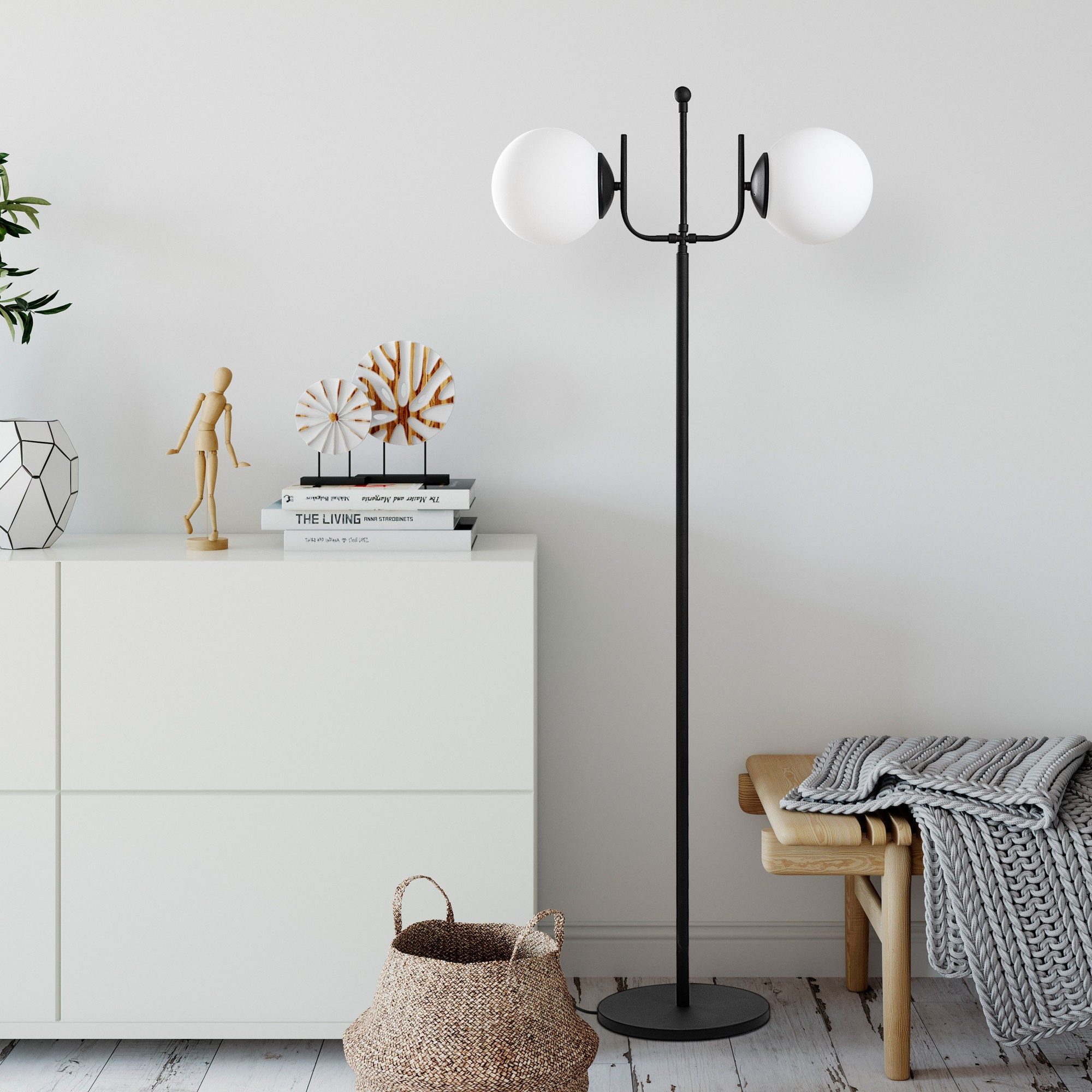 Stehlampe METAL BODY, 62 x 30 x 162 cm N2259