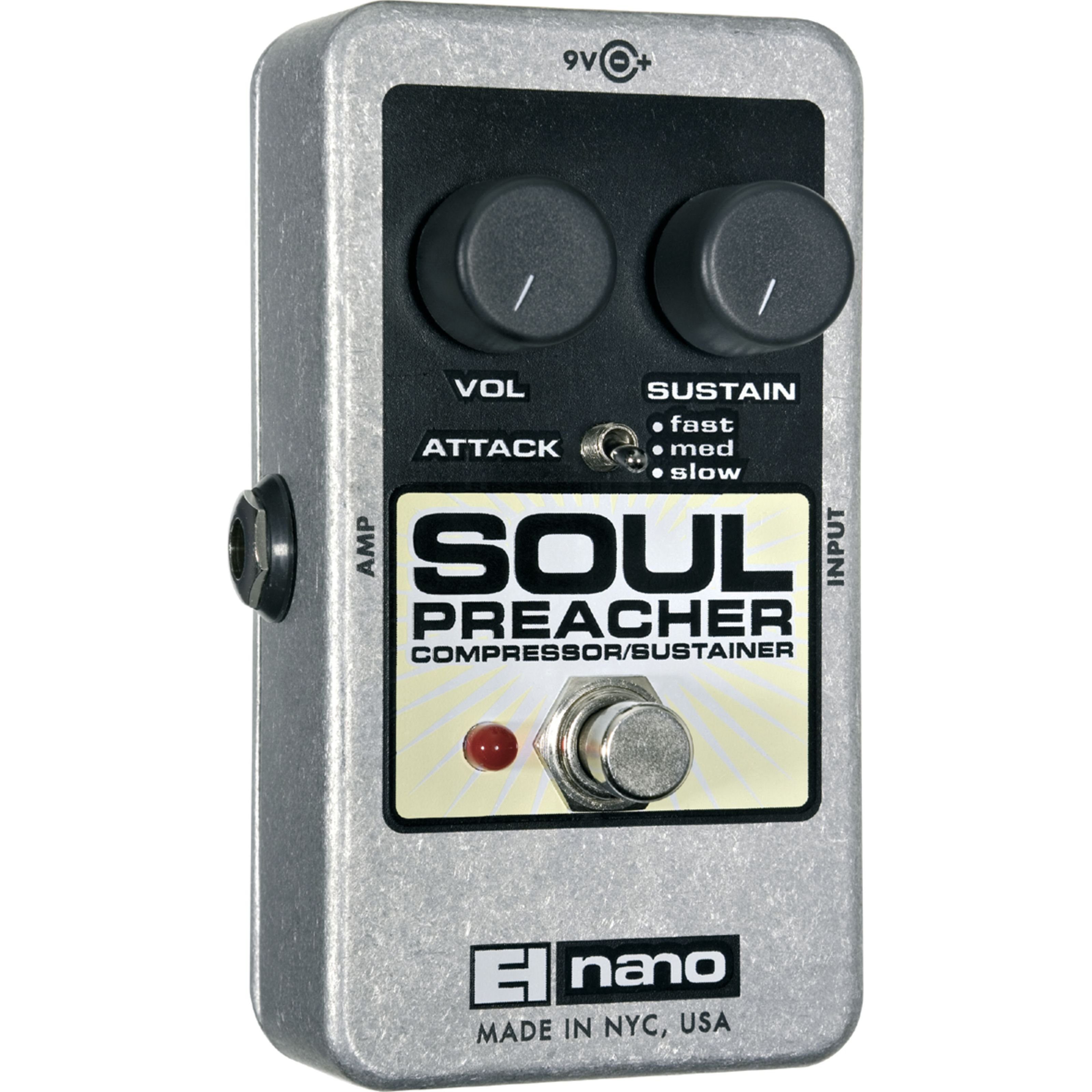 Electro Harmonix Musikinstrumentenpedal, Soul Preacher - Effektgerät für Gitarren