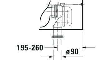 Duravit Bidet Stand-WC-Kombination STARCK 3 ti. 370x705mm Ab Vario HygieneGlaze weiß