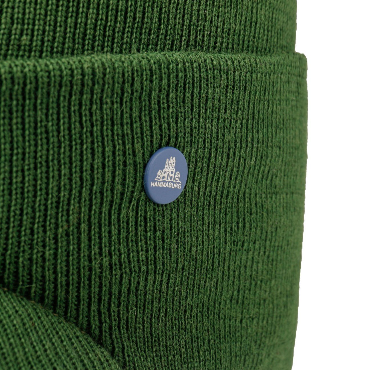 Hammaburg Umschlag, Made grün Beanie Italy Wintermütze mit (1-St) in