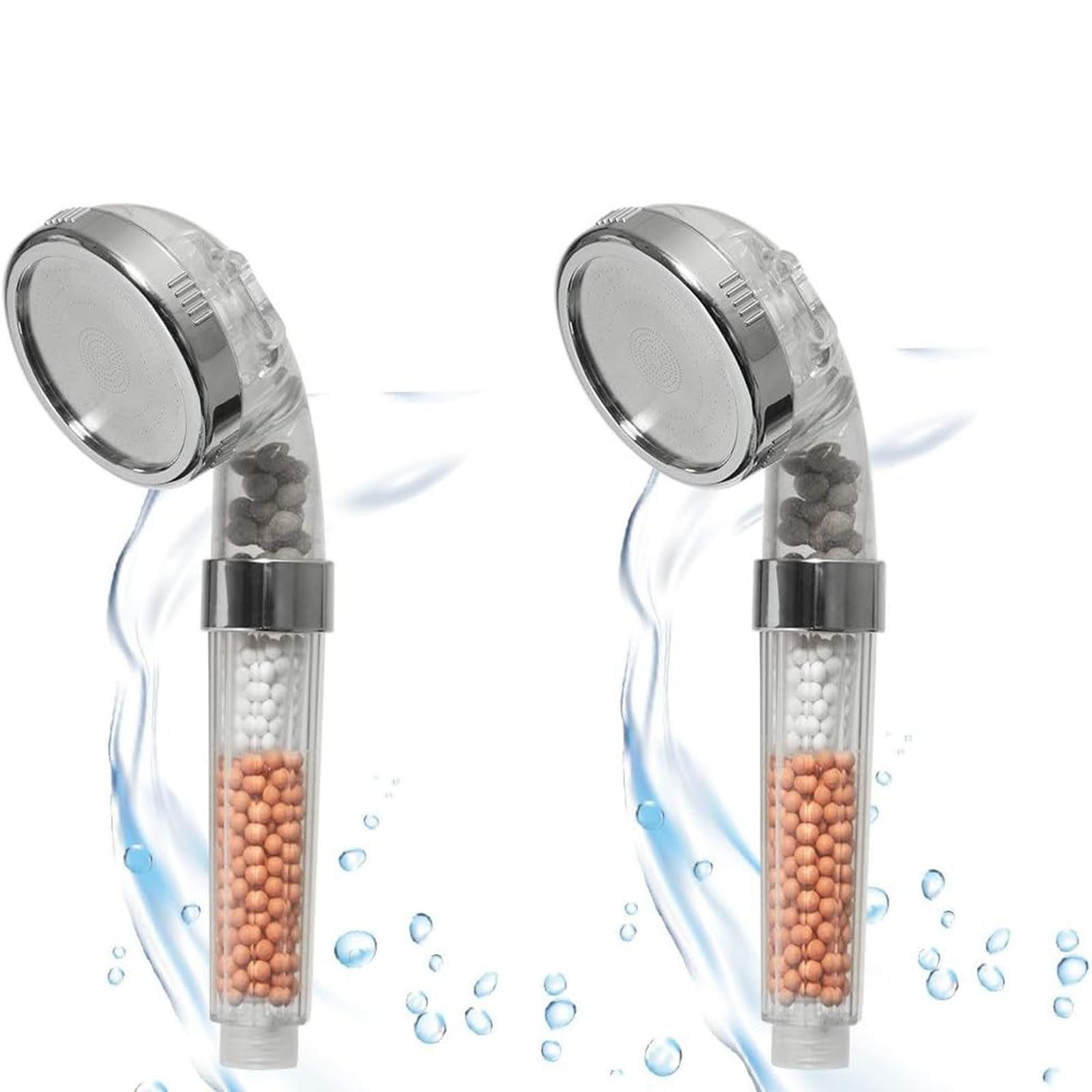 HAC24 Handbrause Wassersparender Duschkopf Duschbrause, (2-tlg), mit Minera günstig online kaufen