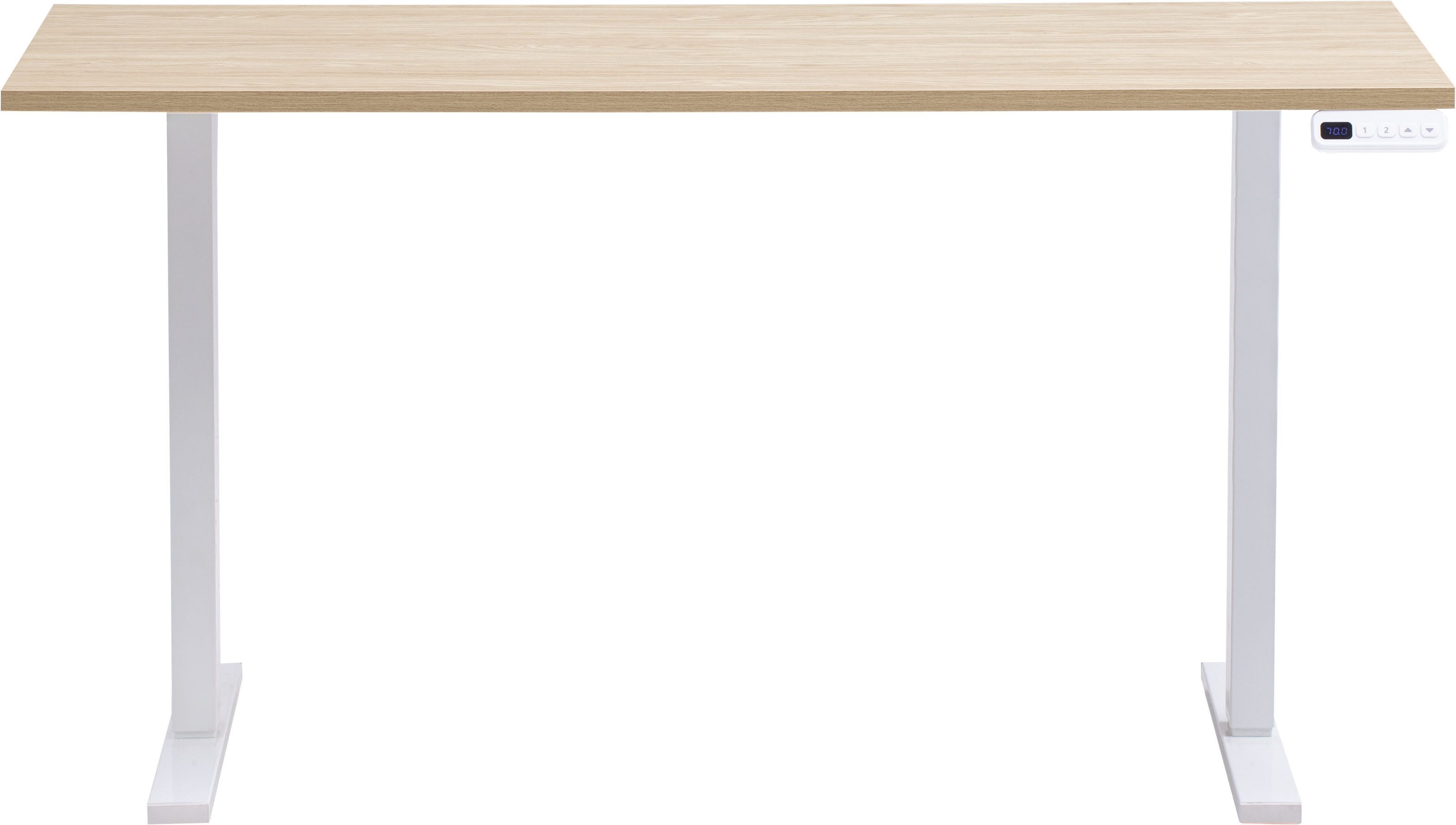 Schildmeyer Schreibtisch AREZZO, wahlweise elektr., zeitloses Design, MADE IN GERMANY (1-St), Auswählbare Scheibtische, wahlweise elktr., Made in Germany