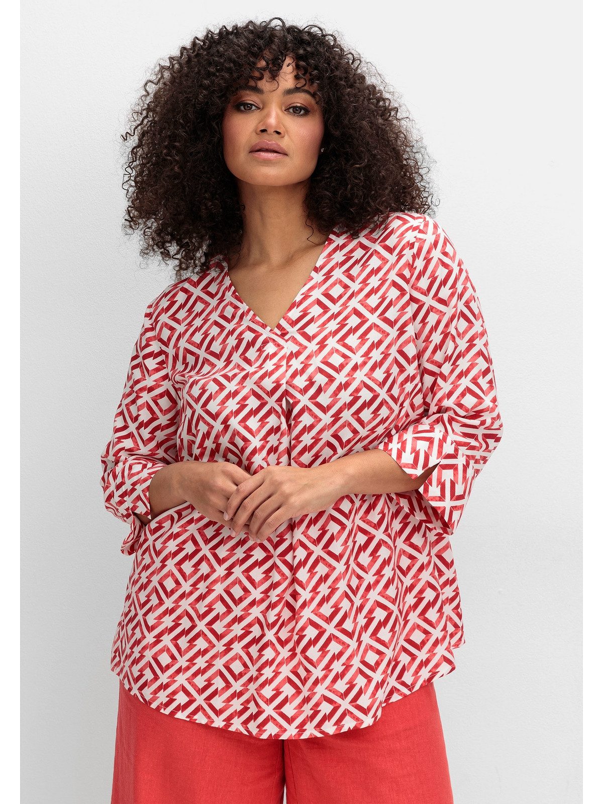 Sheego Tunika Große Größen mit Faltendetails günstig online kaufen