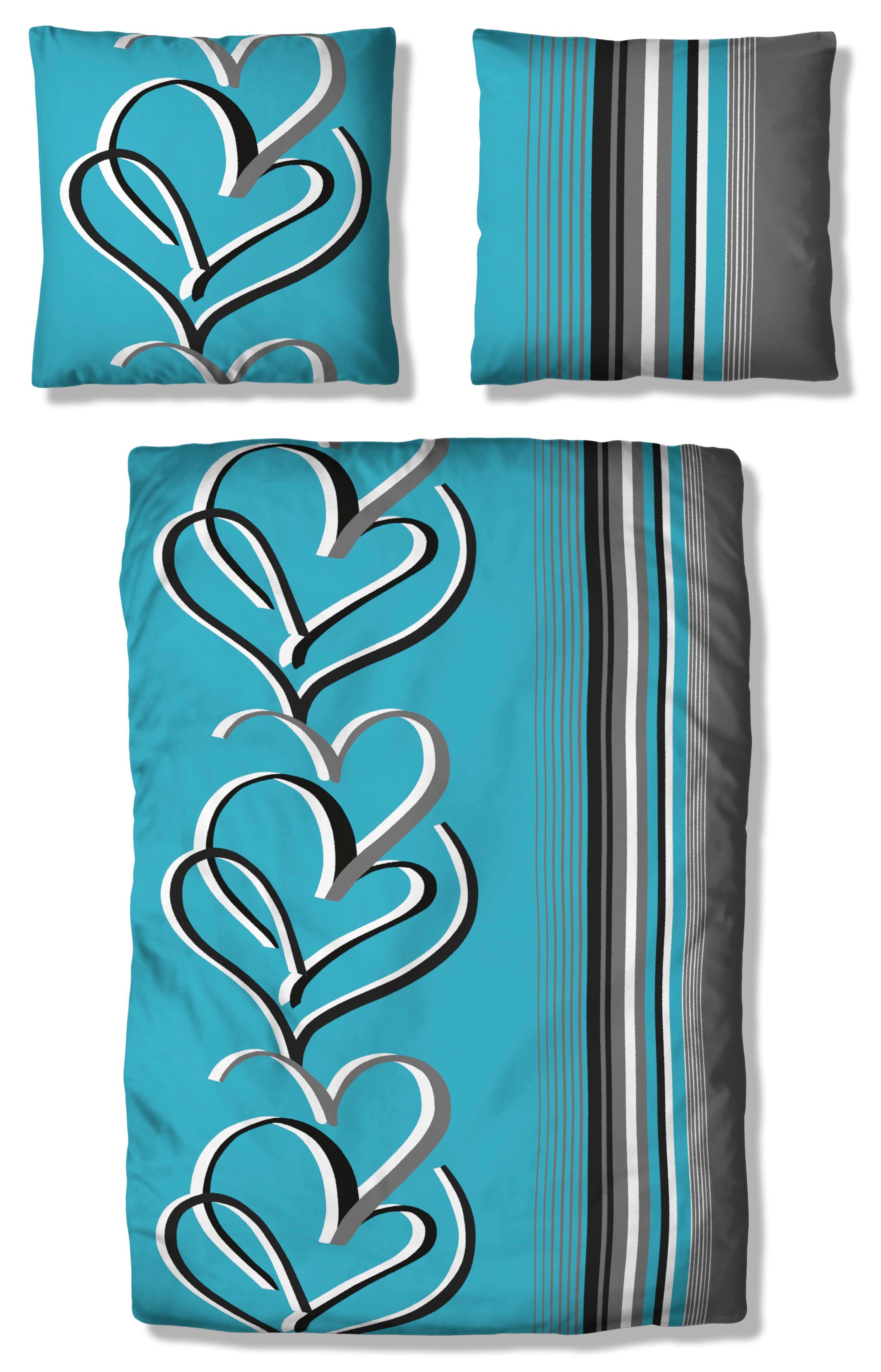 OTTO home Bettwäsche Area in Gr. 135x200 oder 155x220 cm, Biber, 2 teilig, Bettwäsche in verschiedenen Qualitäten – Bild 2 von 5