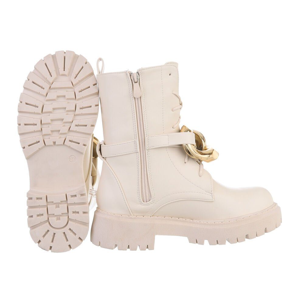 Ital-Design Damen Bikerschuhe Biker Westernstiefelette (77831779) Blockabsa günstig online kaufen