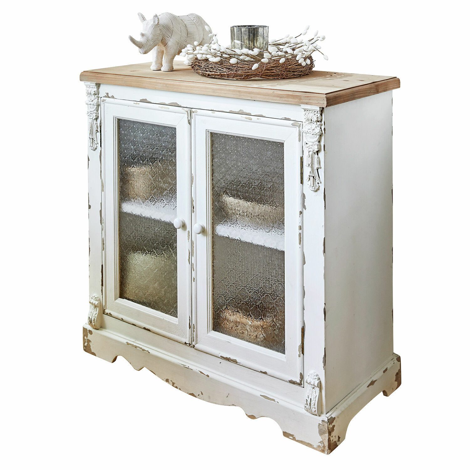 Mirabeau Kommode Kommode South Yarmouth antikweiß/braun