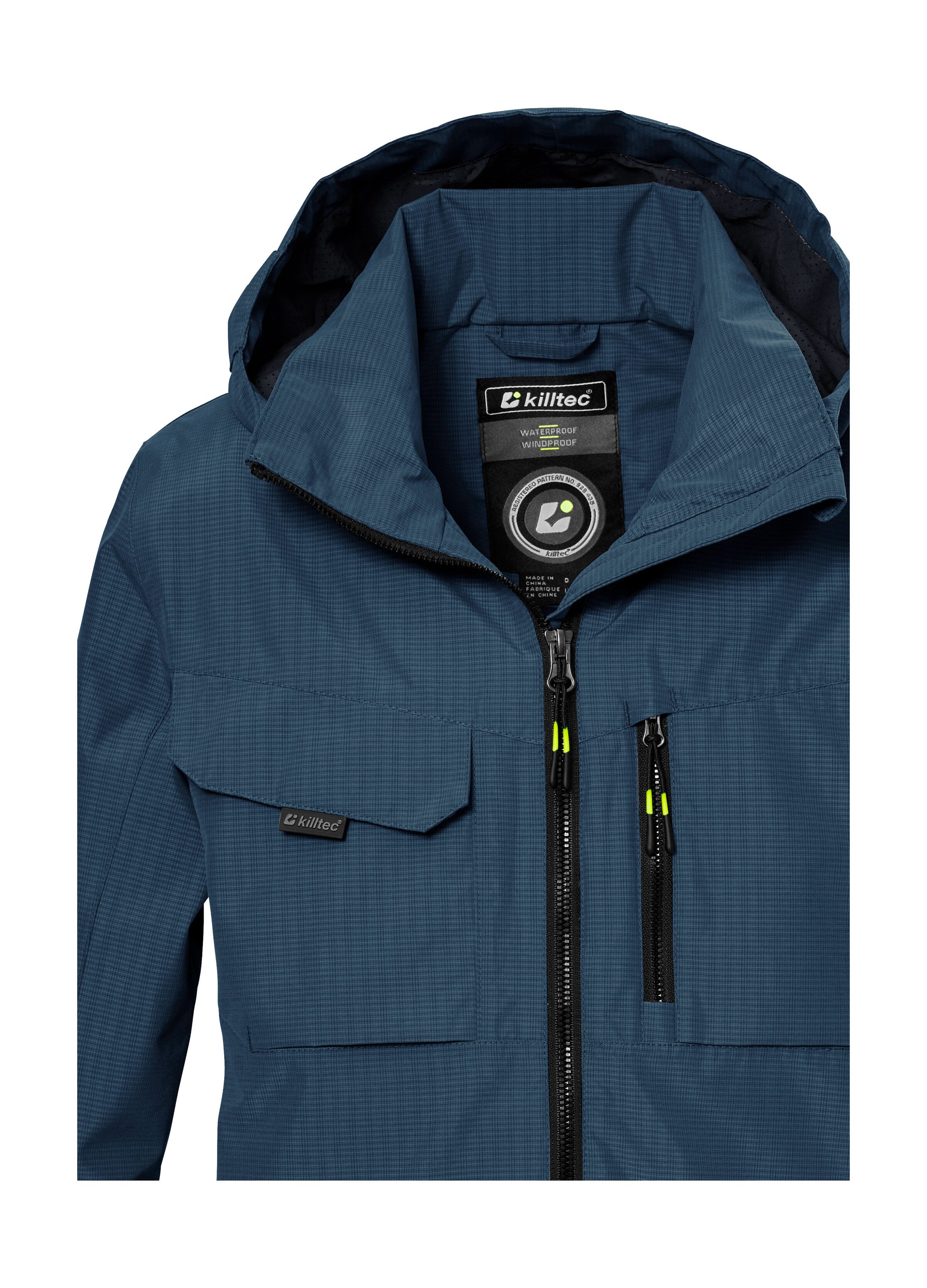 Killtec Funktionsjacke KOS 140 BYS JCKT Wasserdichte Kids-Jacke mit verstellbarer Kapuze und Saum