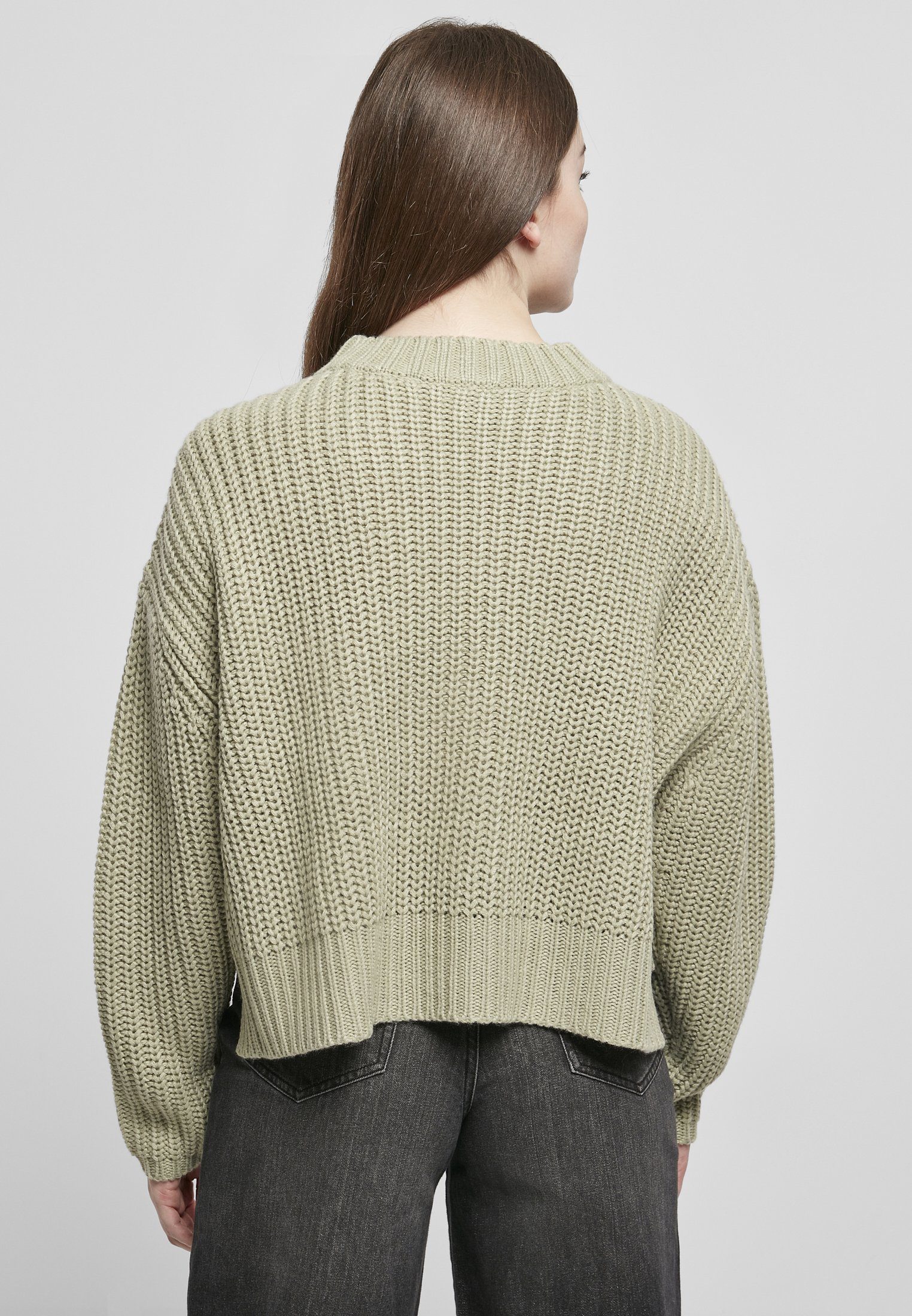 URBAN CLASSICS Kapuzenpullover Sweater Oversize Wide softsalvia (1-tlg) Damen Ladies