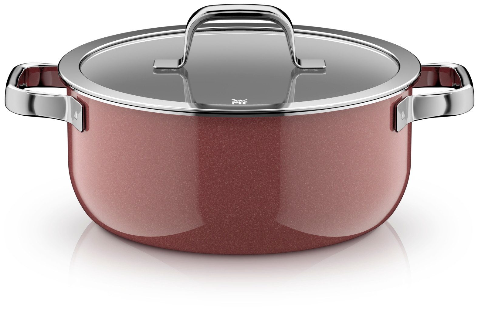 WMF Bratentopf Fusiontec Mineral Pro, Bratentopf mit Deckel, 24 cm, Rose Quartz, Fusiontec (Induktionsgeeignet, 1-tlg., 24 cm), Made in Germany