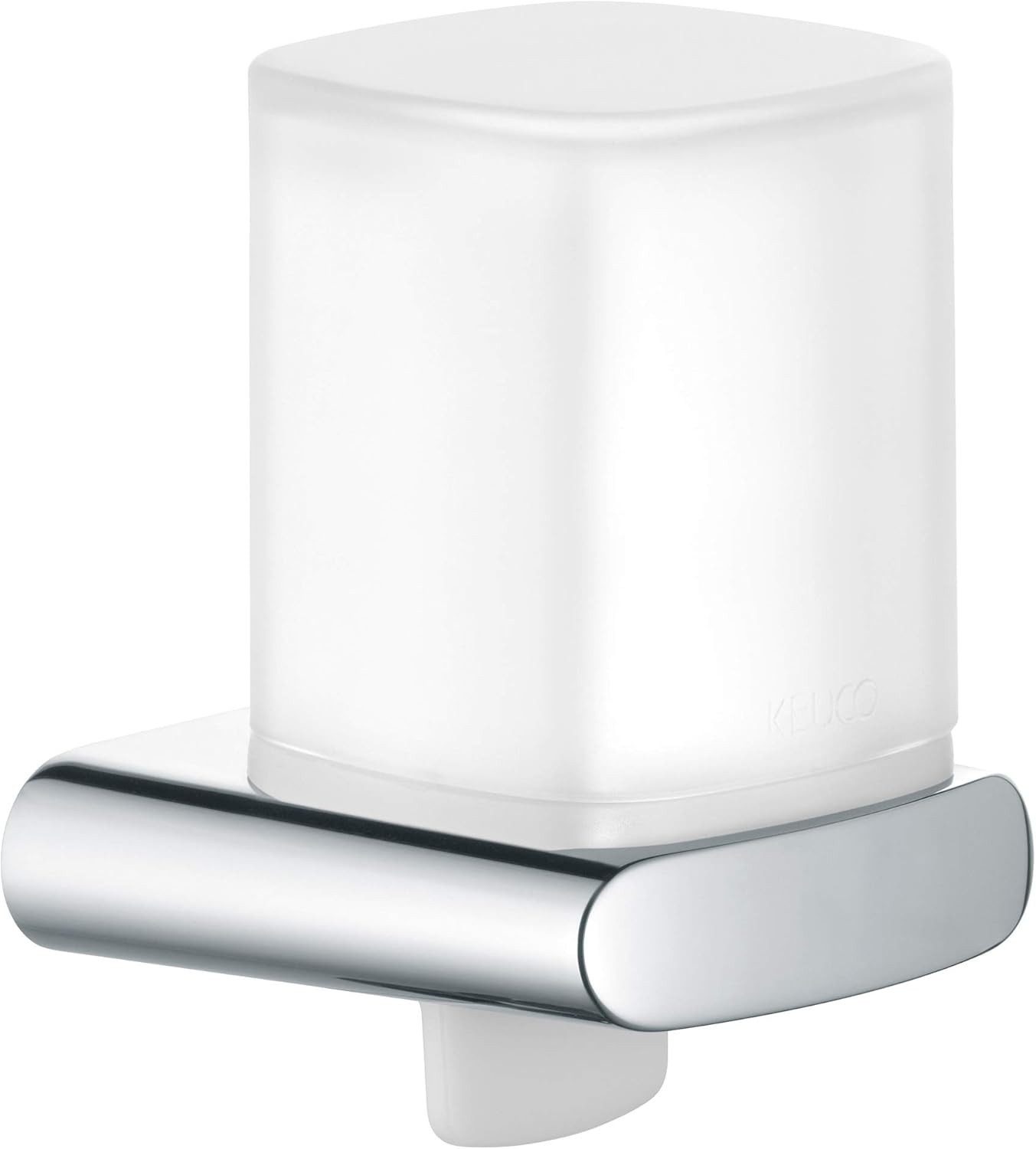 Keuco Seifenspender Elegance, aus Metall und Kristallglas, nachfüllbar ca. 180 ml, Wandmontage