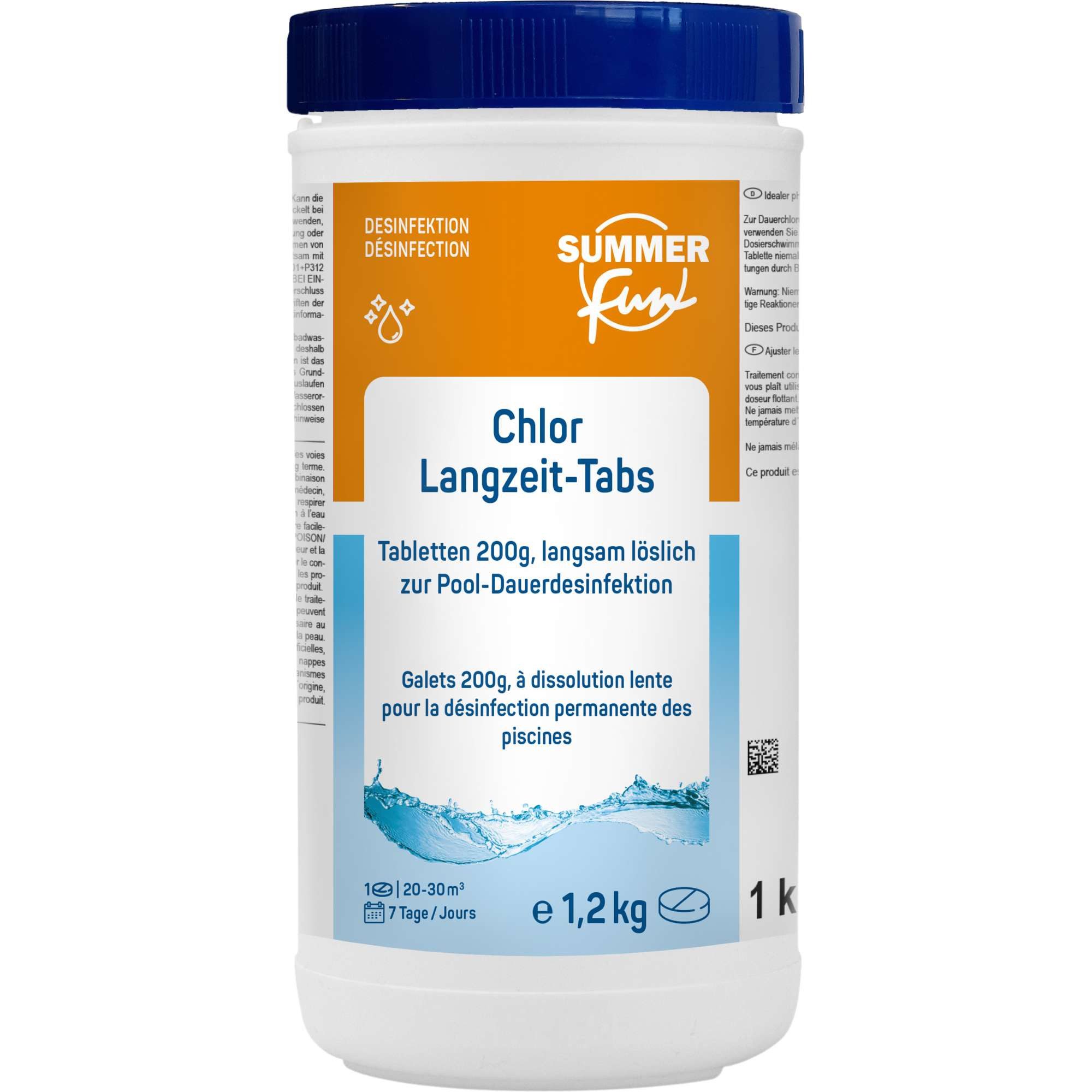 SUMMER FUN Poolpflege Summer Fun Chlor Langzeit-Tabs 200 g - 1,2 kg
