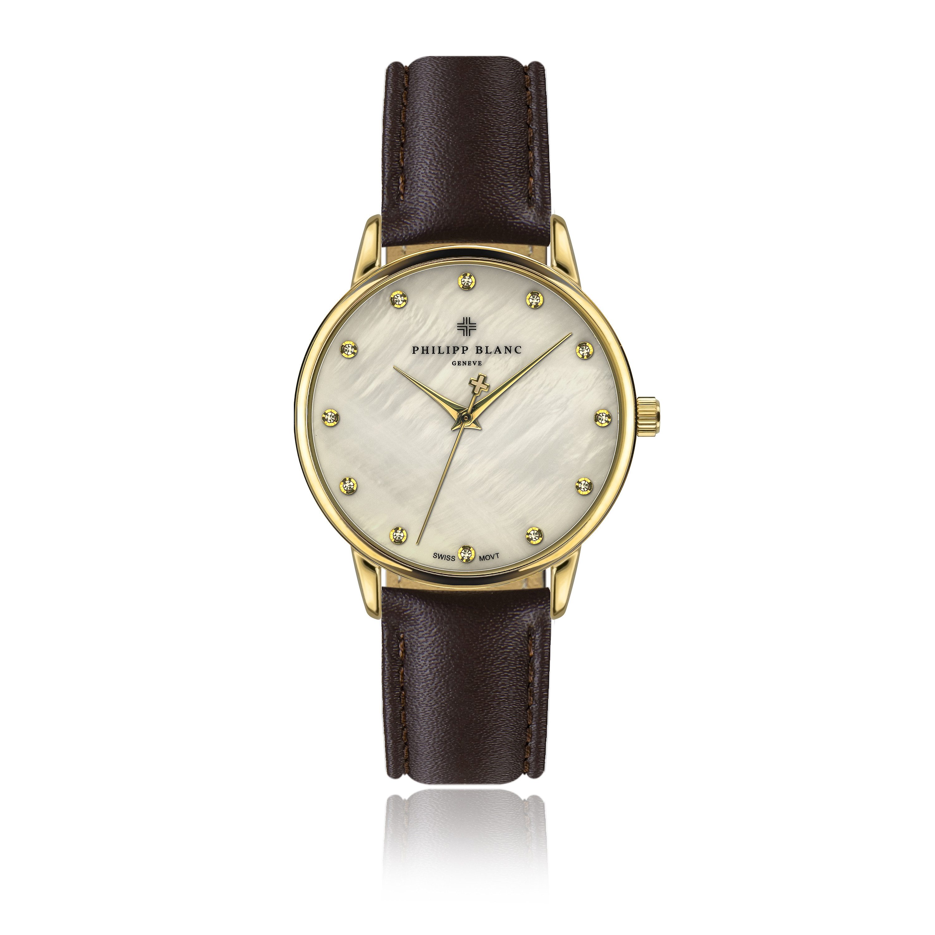 PHILIPP BLANC Quarzuhr PC6-S038G Jona brown leather