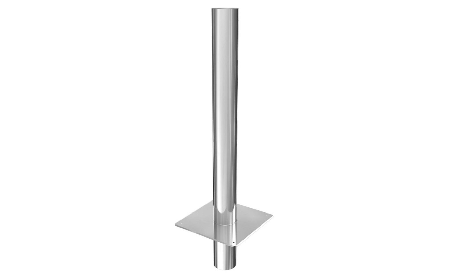 Schornsteinverlängerung Kaminverlängerung einwandig DN Ø 130 mm von 0,5 - 1,0 m