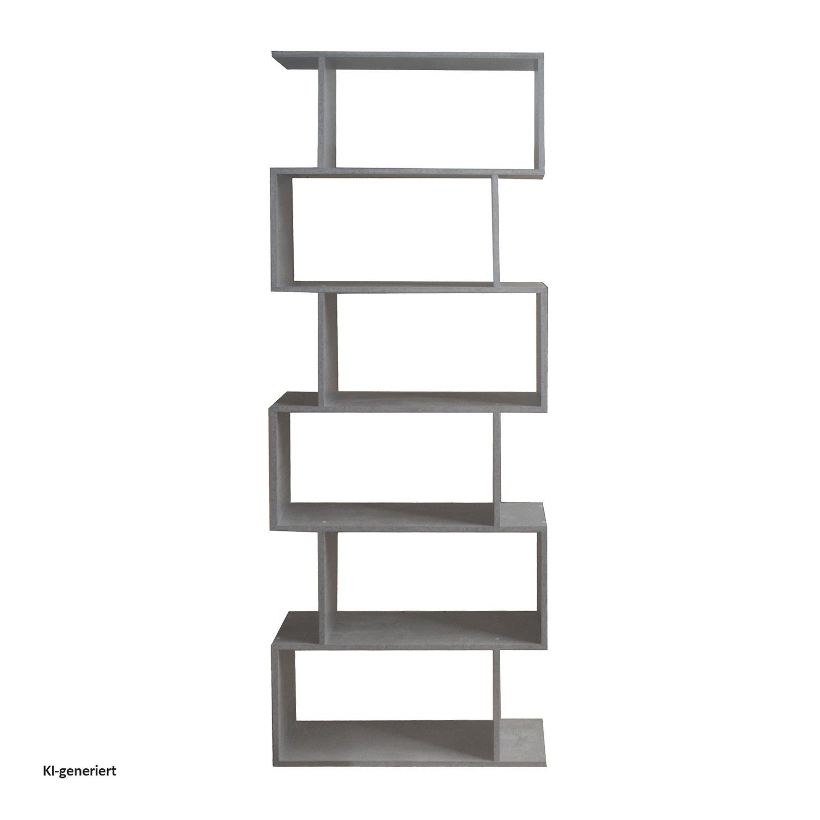 HTI-Living Bücherregal Regal 70x189 Thekla Beton, Stück 1-tlg., Standregal mit 6 Fächern Raumteiler