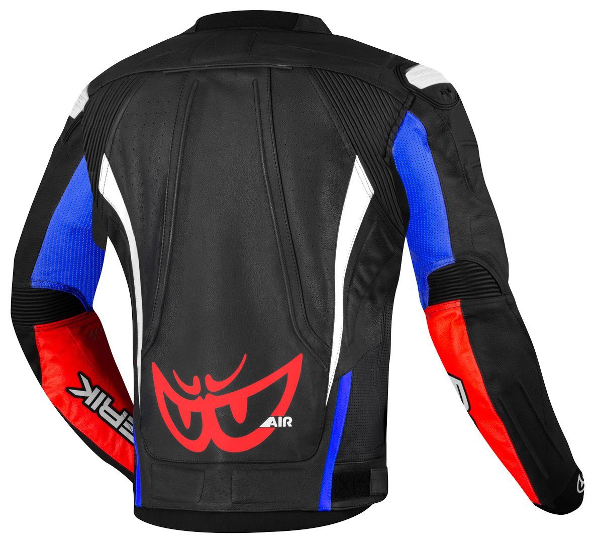 Black/White/Red/Blue Wild Motorrad Motorradjacke Berik Chase Lederjacke