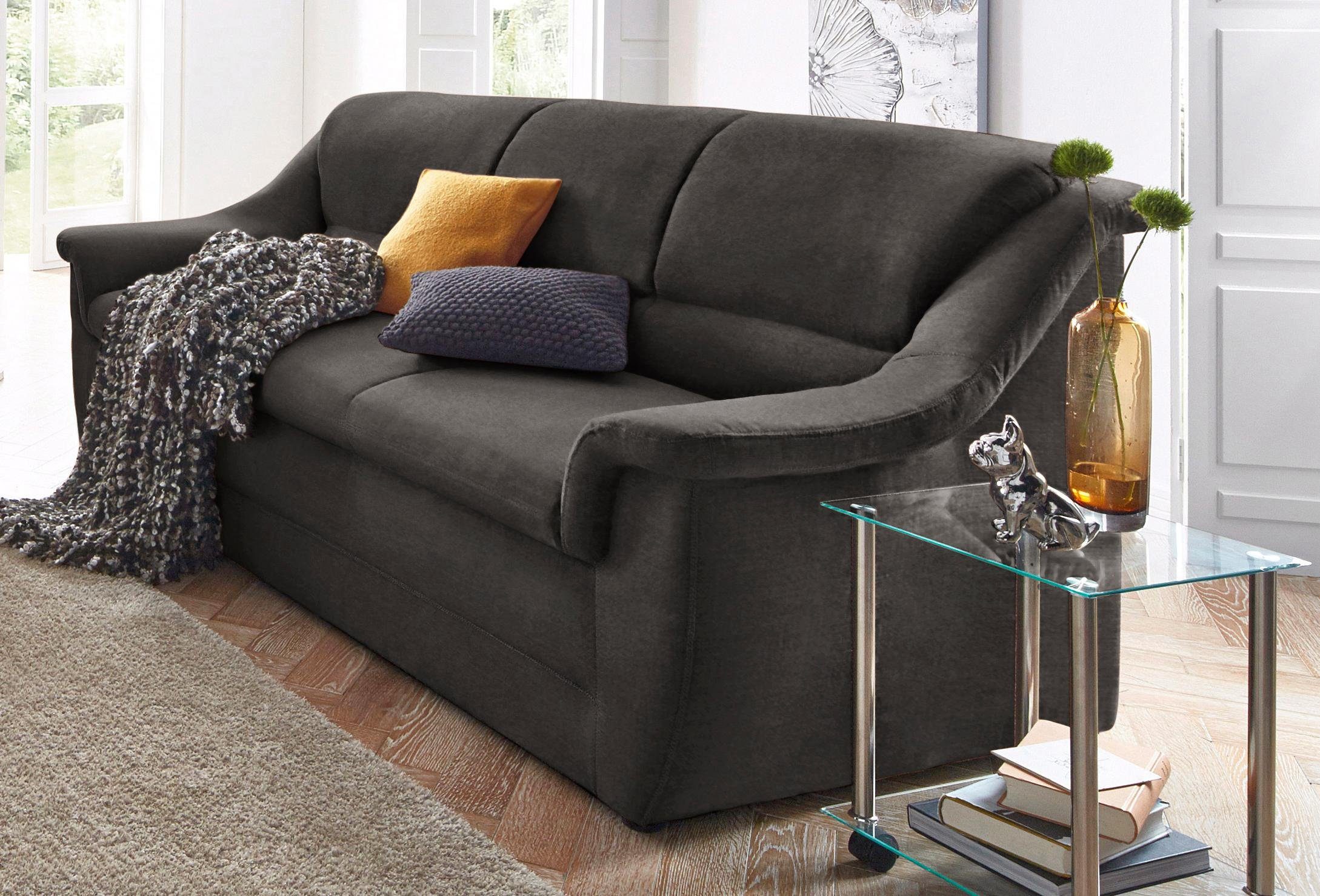 DOMO collection 3-Sitzer Lale formschönes und komfortables Sofa, zeitlos und elegant, optimal für kleinere Räume