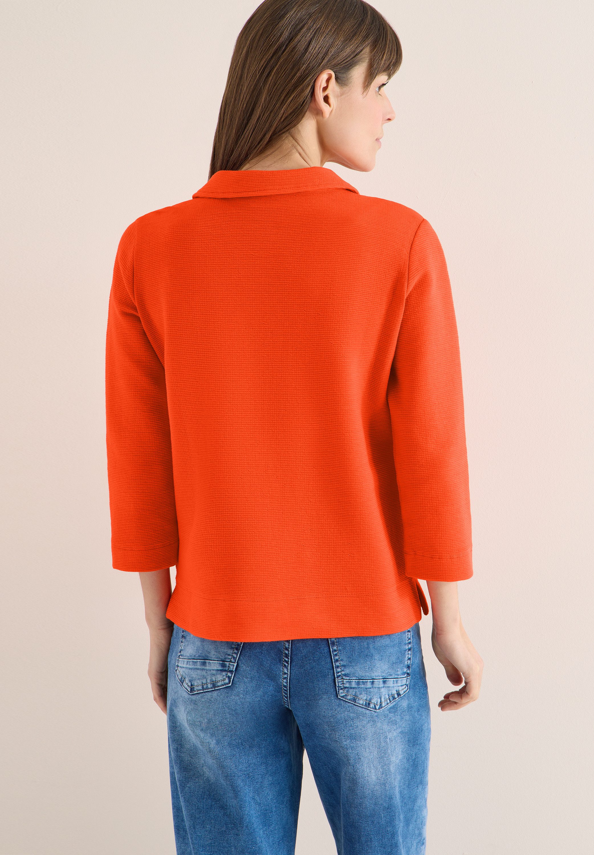 CECIL 3/4-Arm-Shirt mit Polokragen