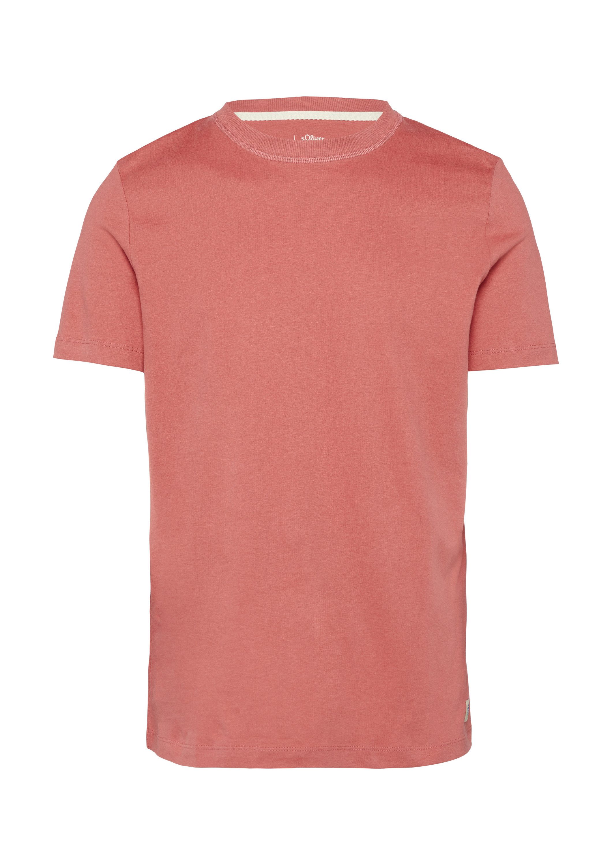 s.Oliver Kurzarmshirt T-Shirt Softes Baumwoll-T-Shirt mit günstig online kaufen