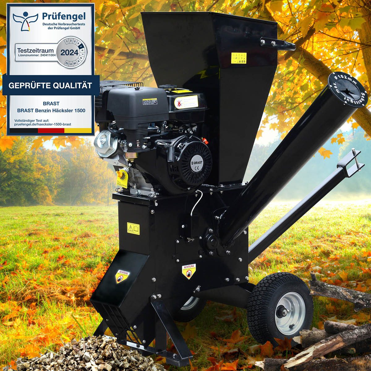 BRAST Häcksler Schredder Benzin, 2 Modelle, 2 Messersysteme mit 22 Messer, günstig online kaufen