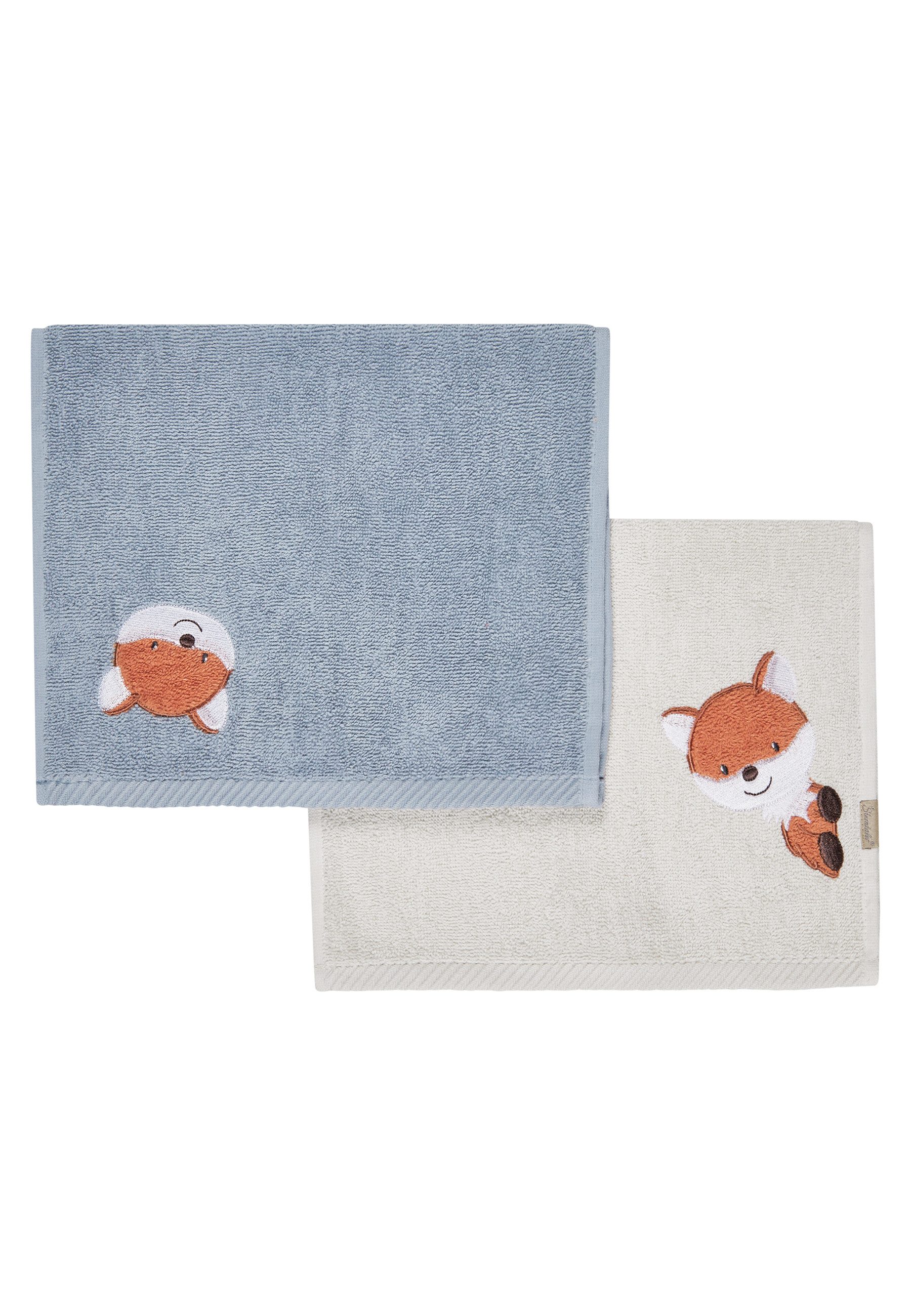 Sterntaler® Handtücher Kinderhandtuch 2er-Pack Filou, Frottee günstig online kaufen