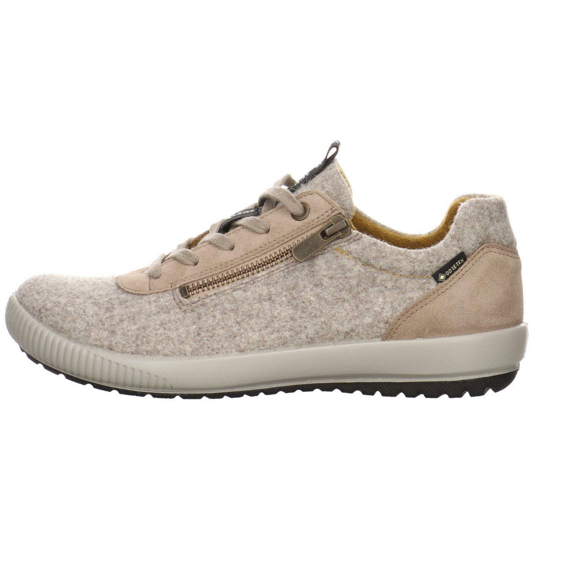Goretex Sneaker beige Sneaker mittel Schnürschuh 4.0 Tanaro Legero Schuhe Leder-/Textilkombination Damen