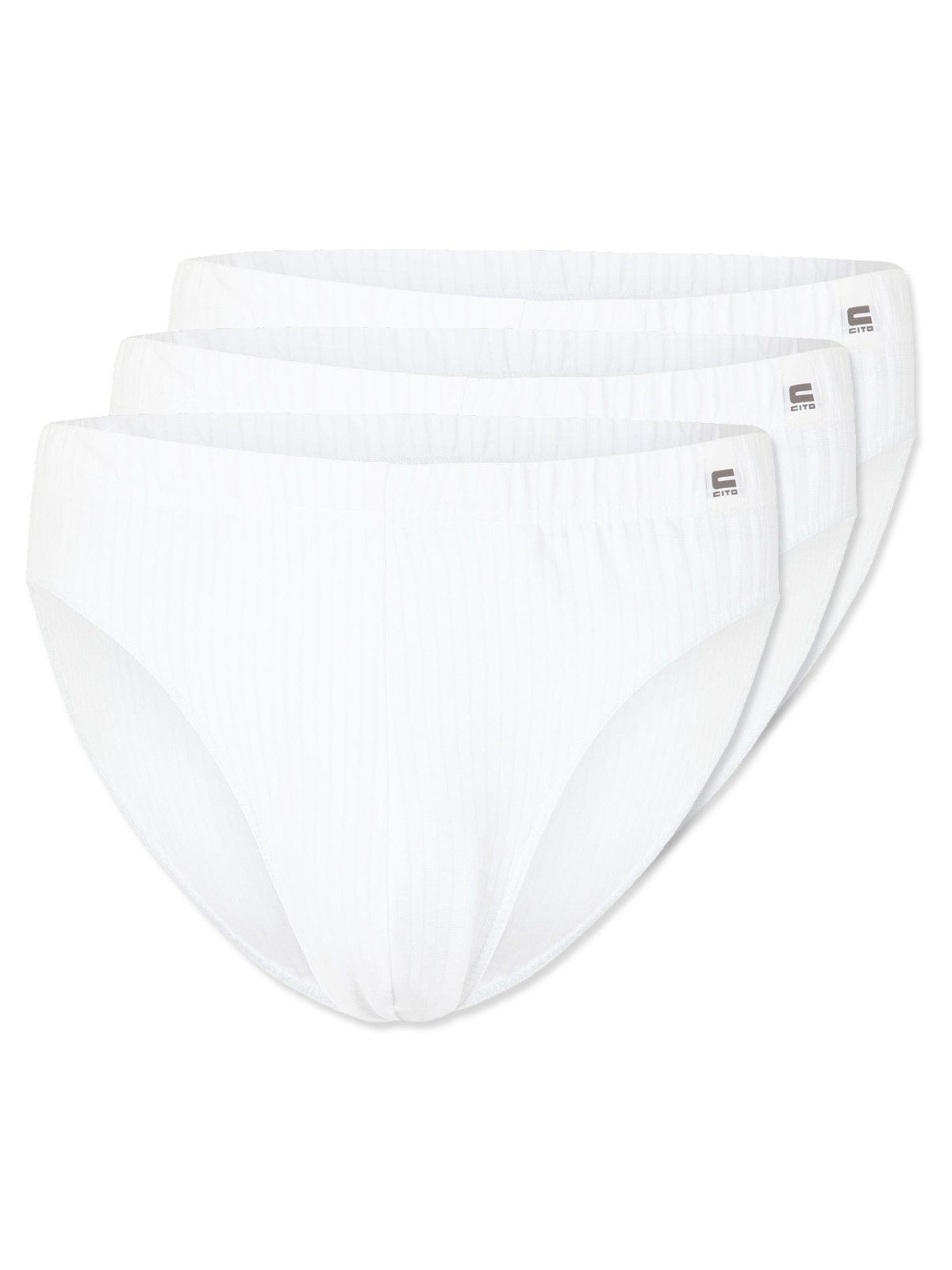 CiTO Slip 3er Pack Herren Slip cotton stripe (Packung, 3-St)