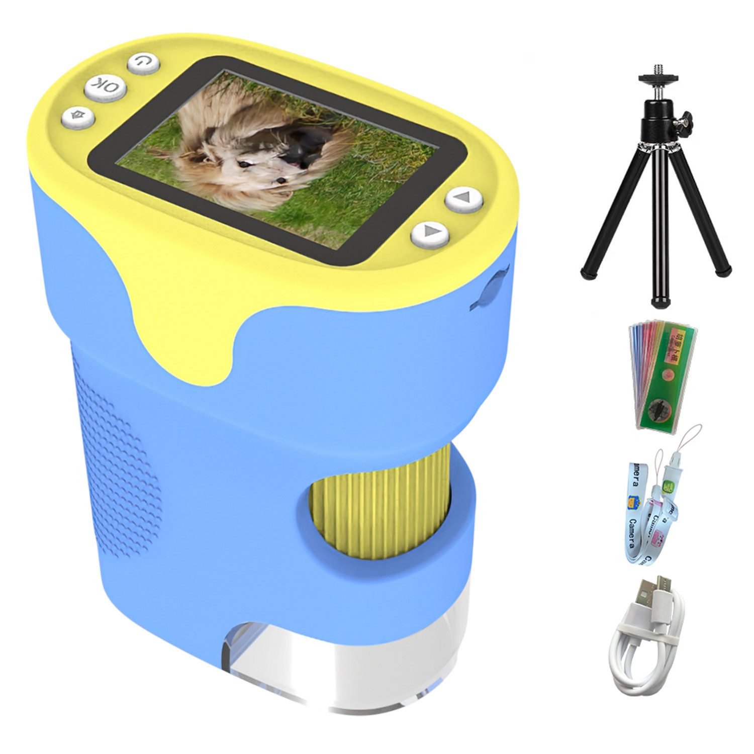 Refttenw Tragbares Digitalmikroskop für Kinder,Kann Fotos und Videos aufnehmen Digitalmikroskop