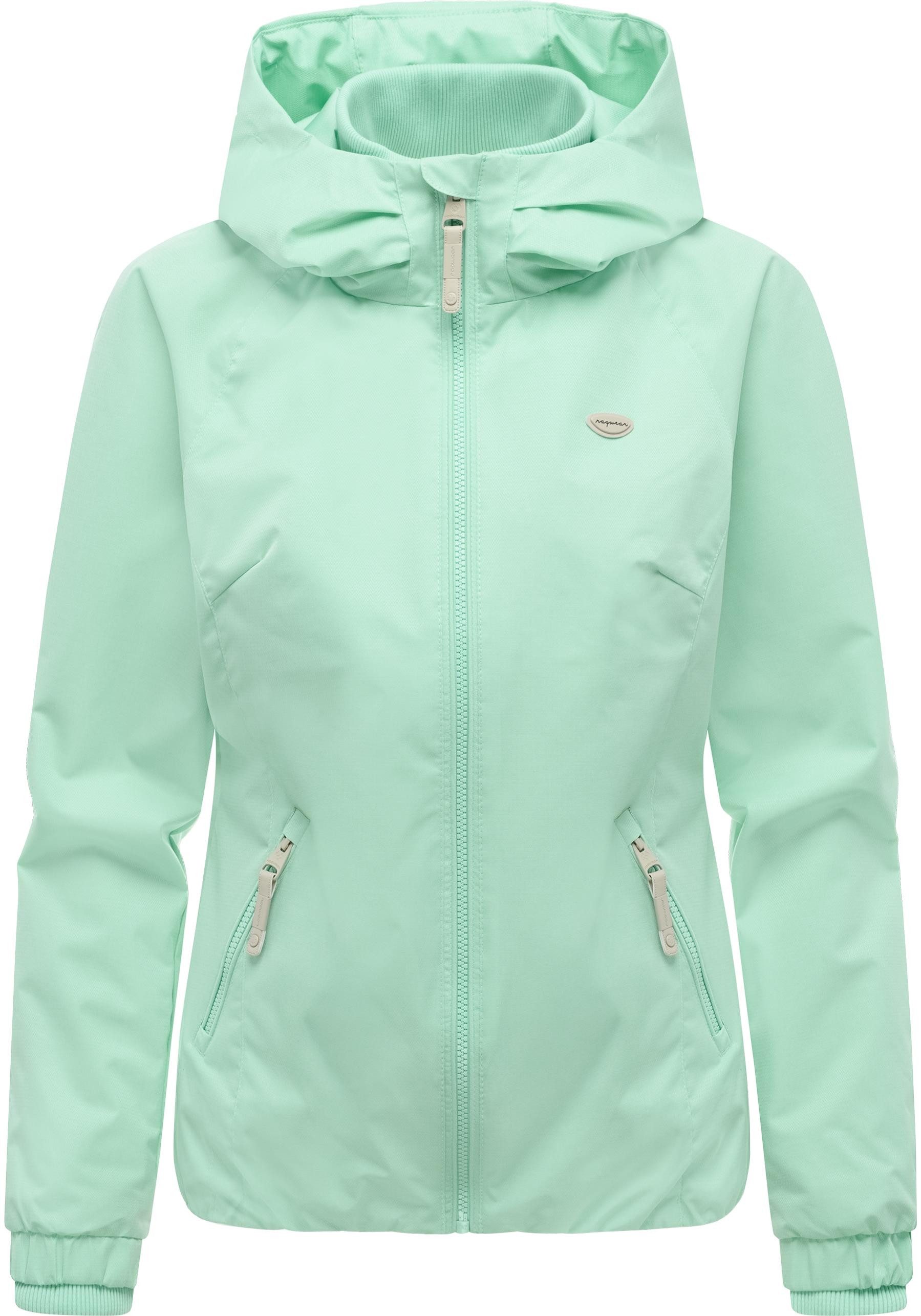 Ragwear Outdoorjacke Dizzie Tech Wasserdichte Damen Übergangsjacke mit großer Kapuze